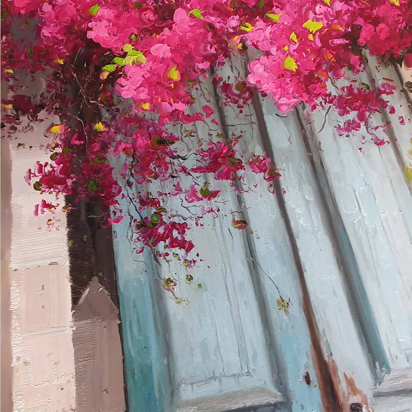 Gemälde des Bougainvillea-Tors