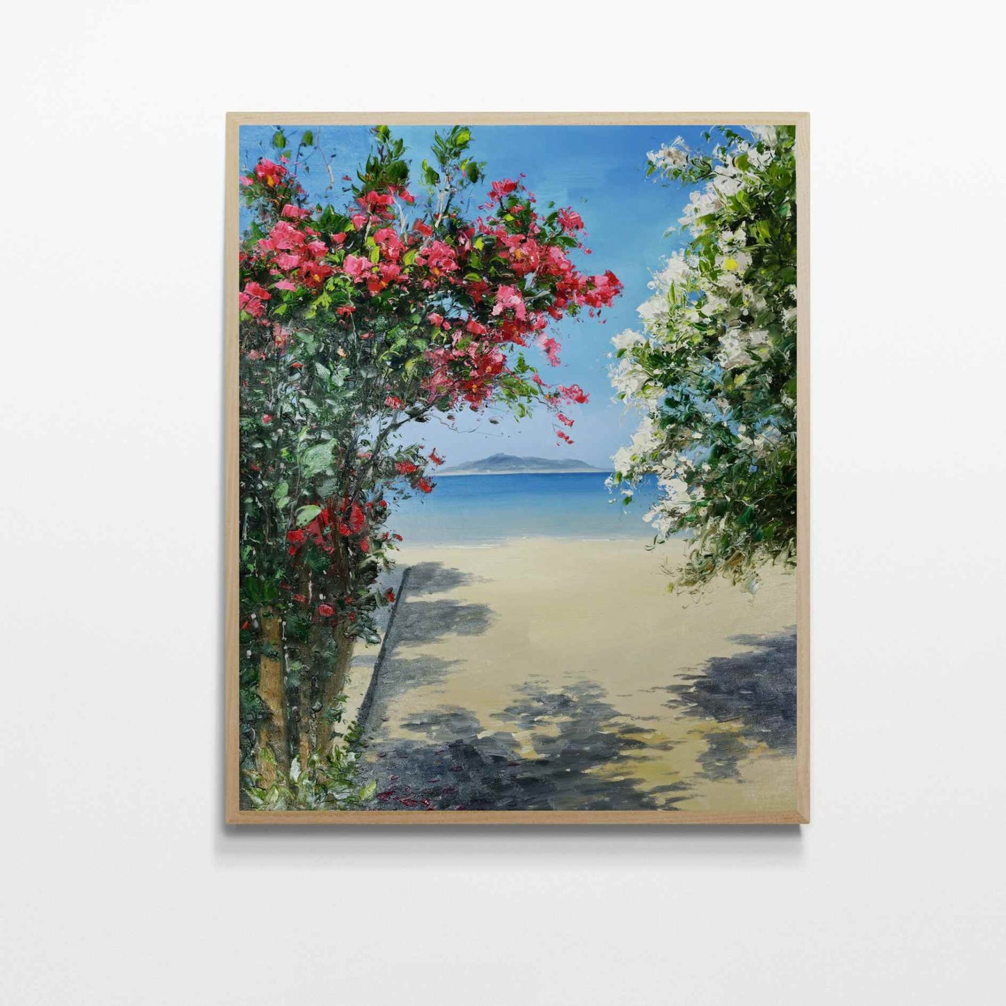 Malen der Bougainvillea von San Pedro