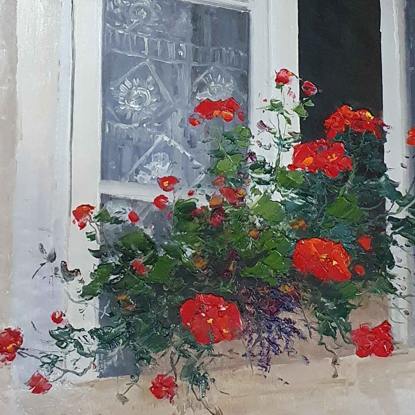 Das neugierige Fenster malen