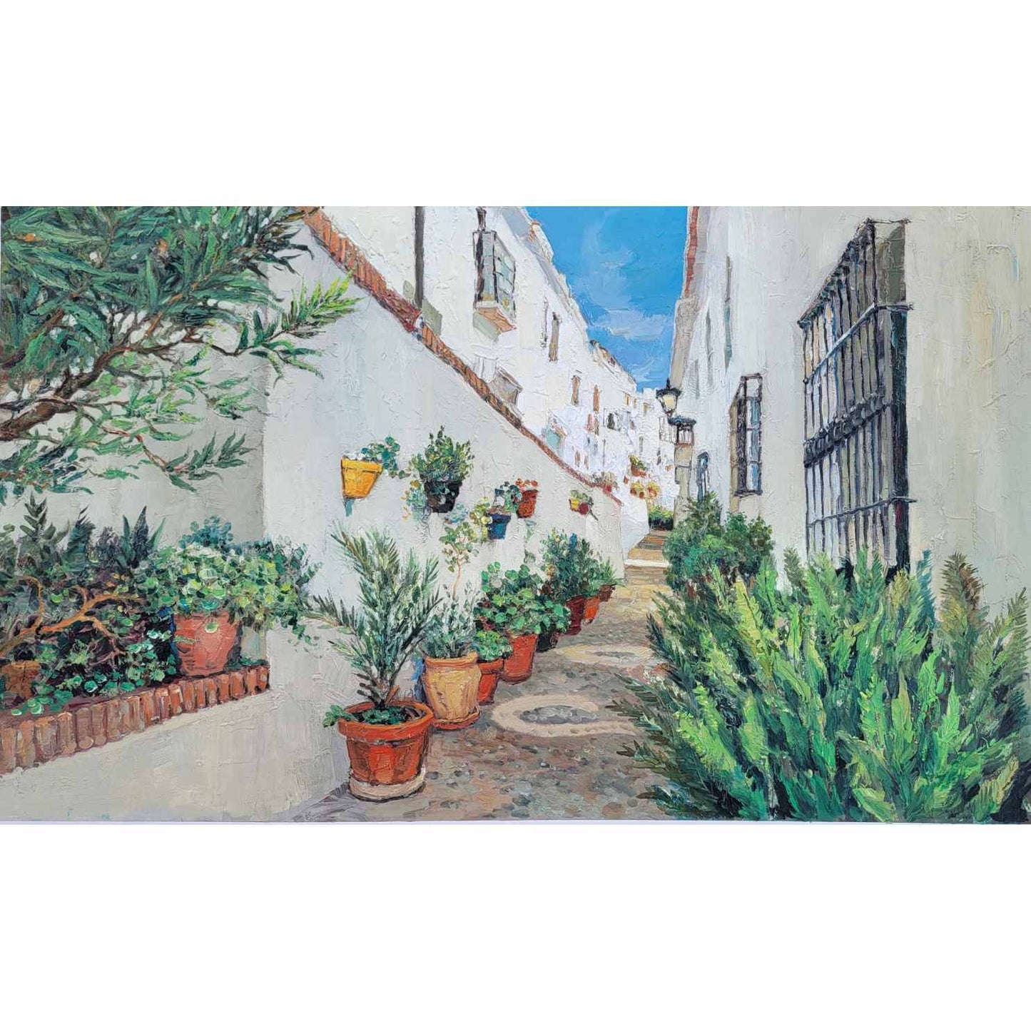 Die Straße der Blumen malen