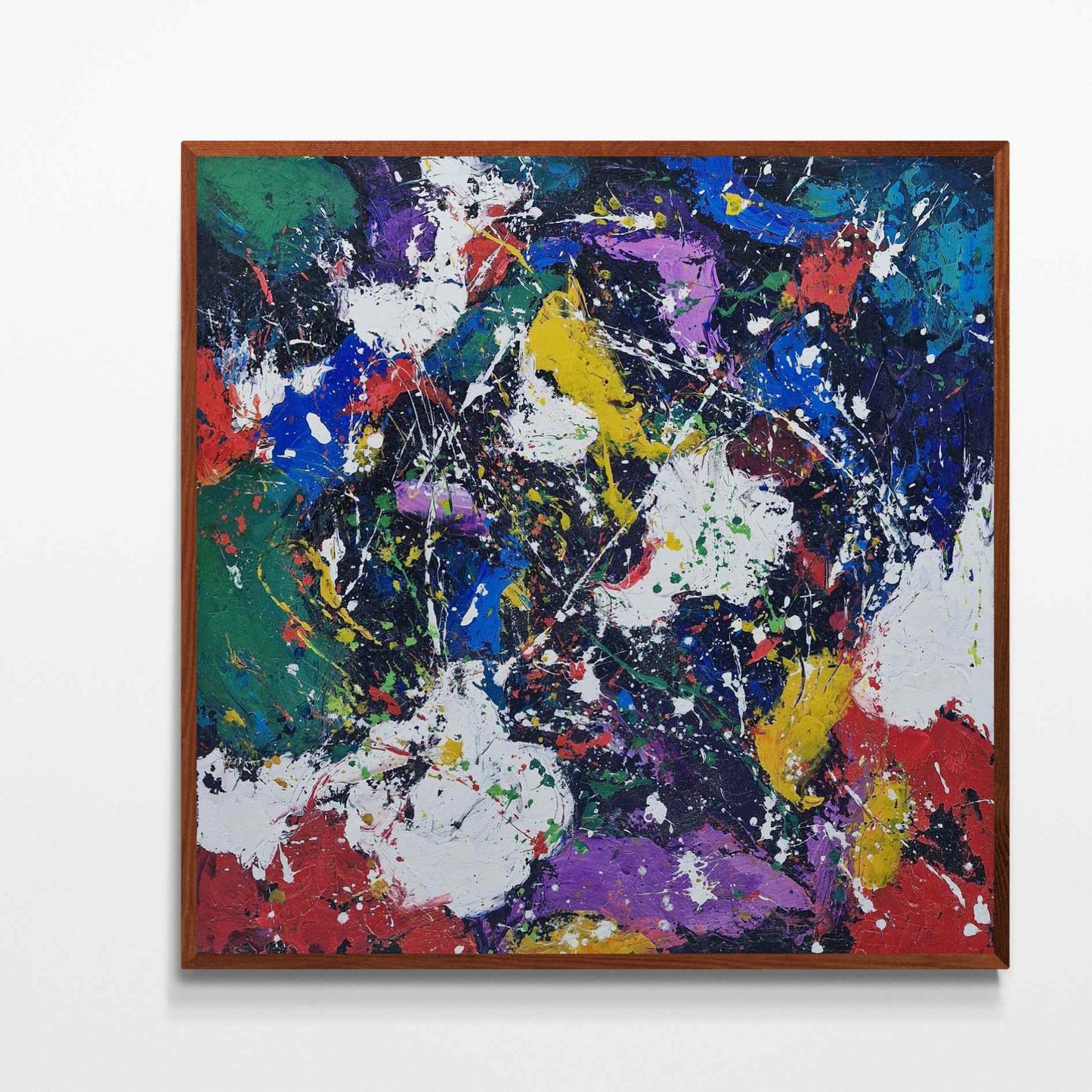 Gemälde Abstrakte Explosionsfreude 102x102 cm