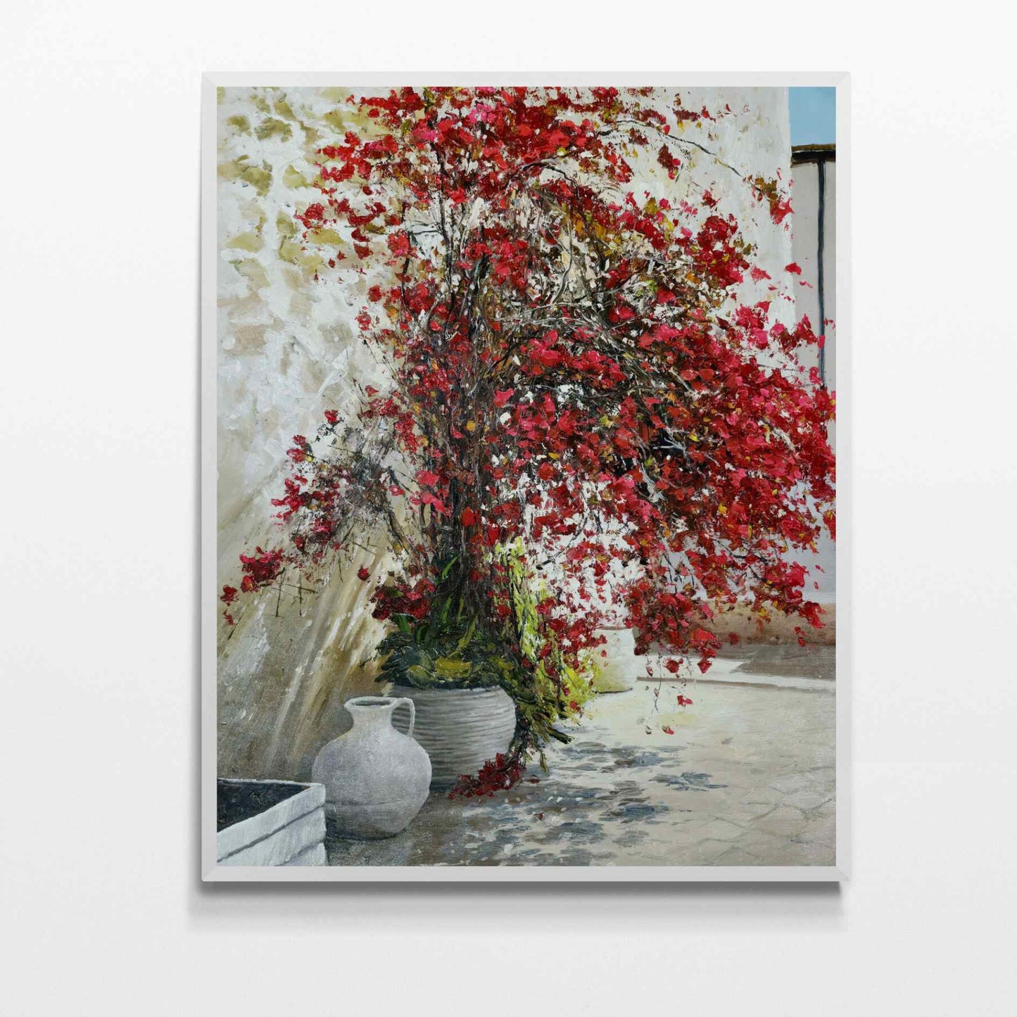 Malerei von Bougainvillea und ihrem Raum