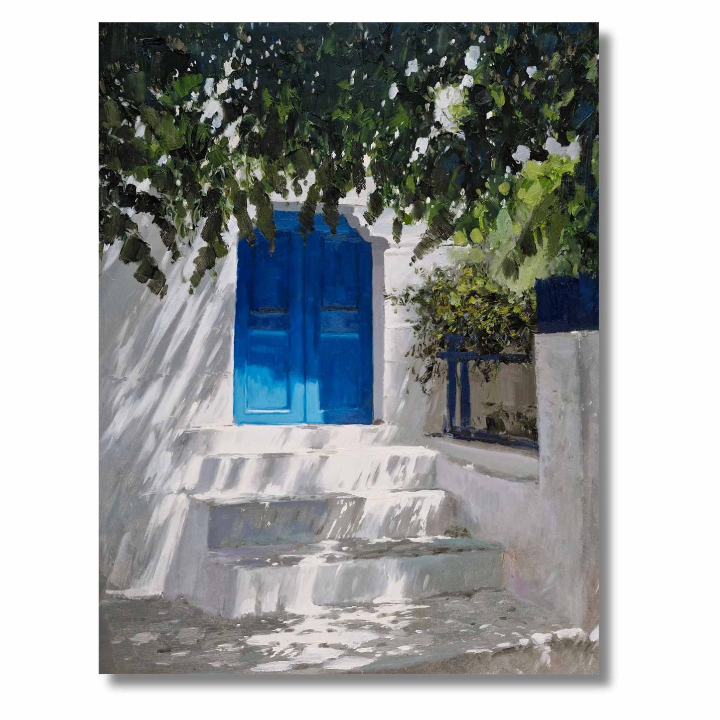 Blaue Tür 81x102 cm