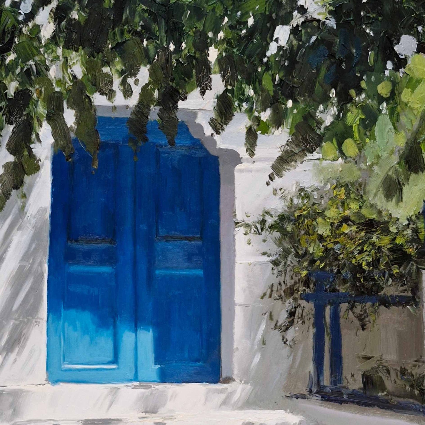 Blaue Tür 81x102 cm