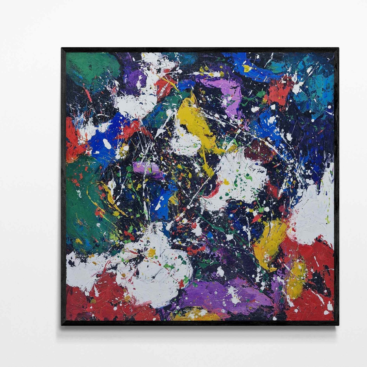 Gemälde Abstrakte Explosionsfreude 102x102 cm