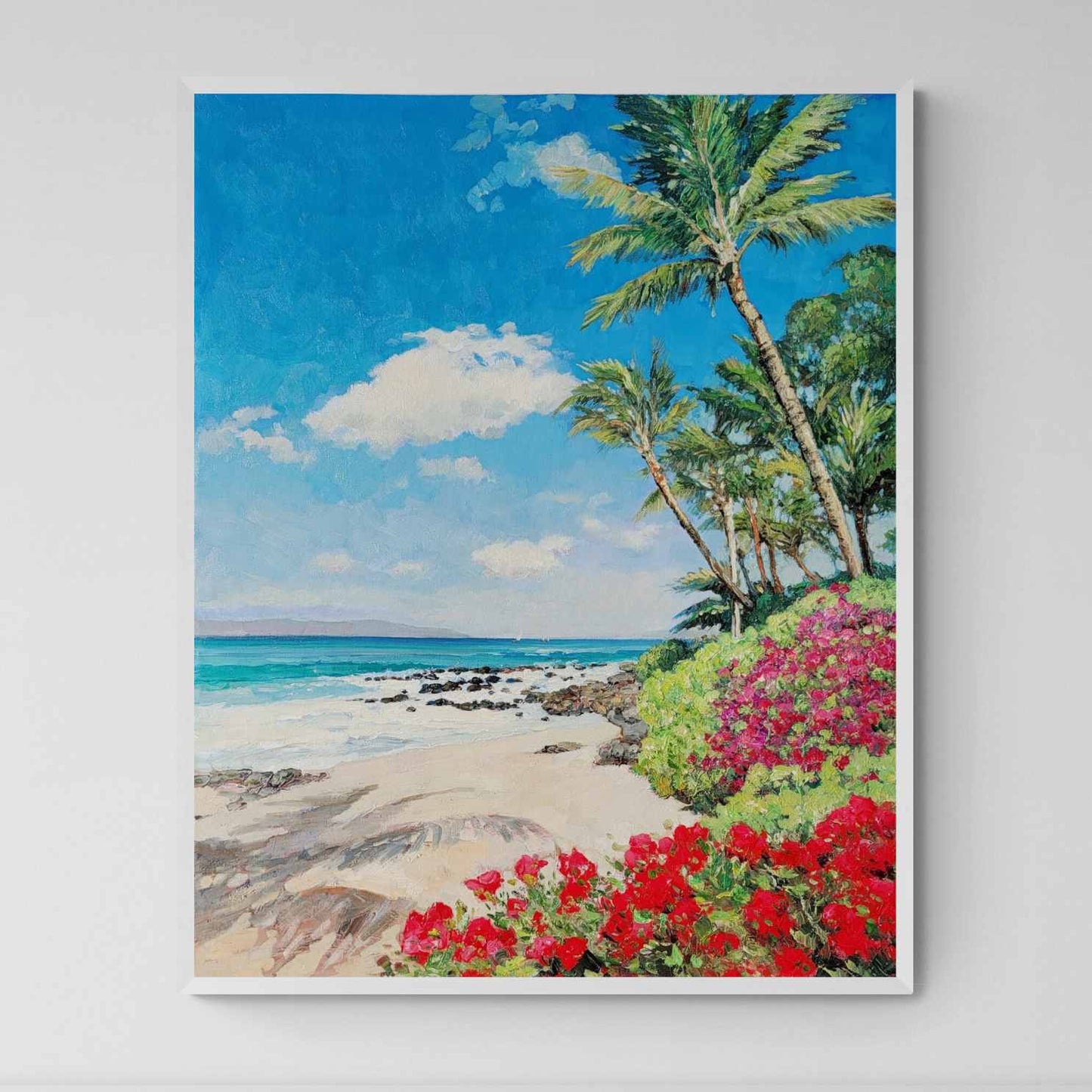 Die blühende Palme malen