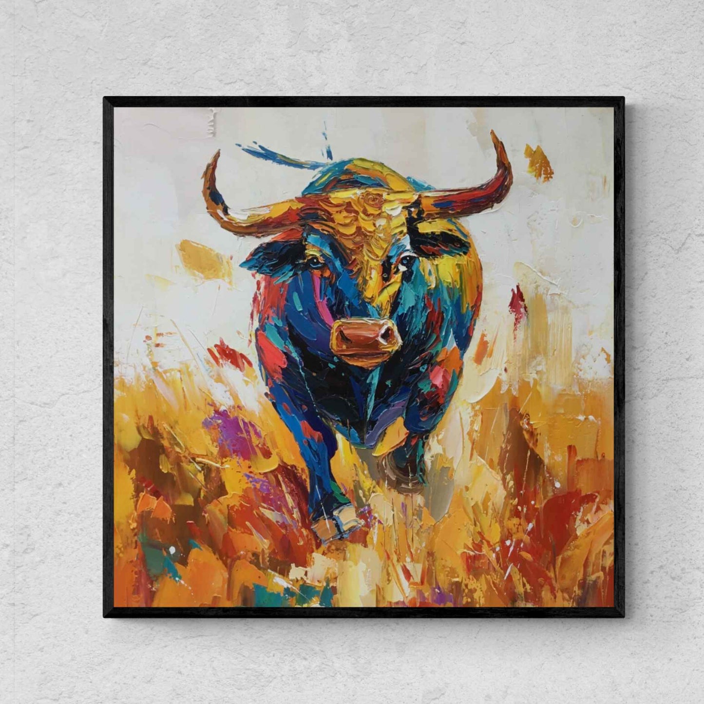 Painting Oil Bull kulturelle Vielfalt