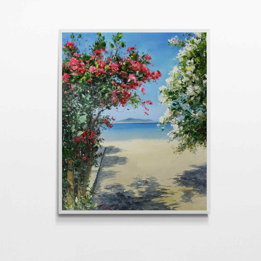 Malen der Bougainvillea von San Pedro