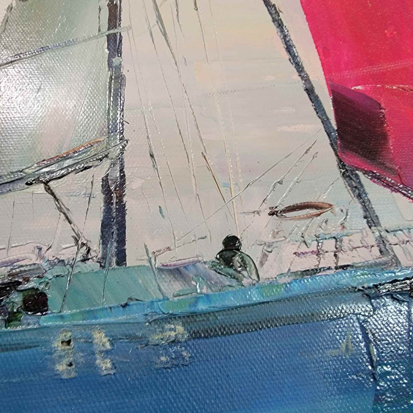 Malen der lila Kerze