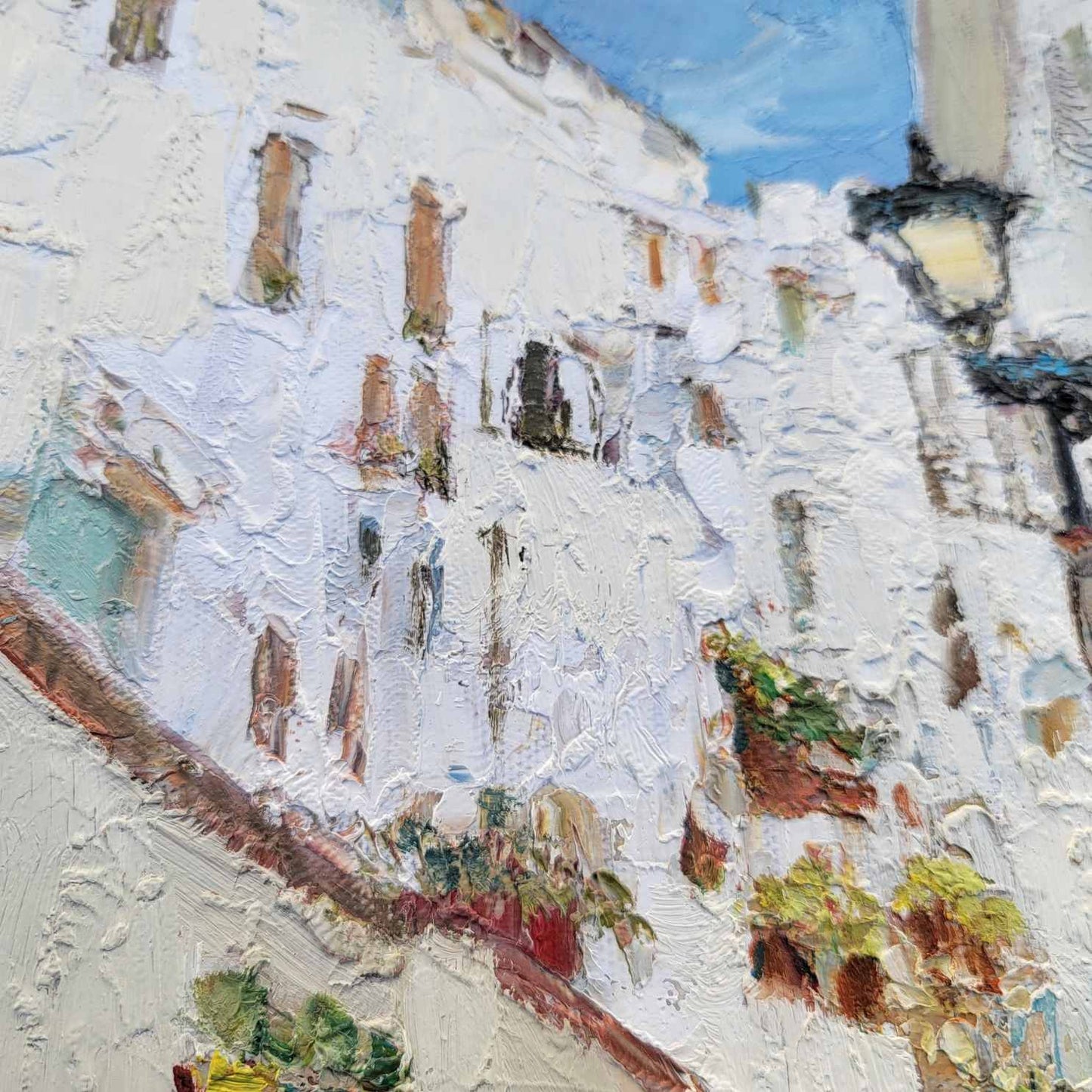 Die Straße der Blumen malen