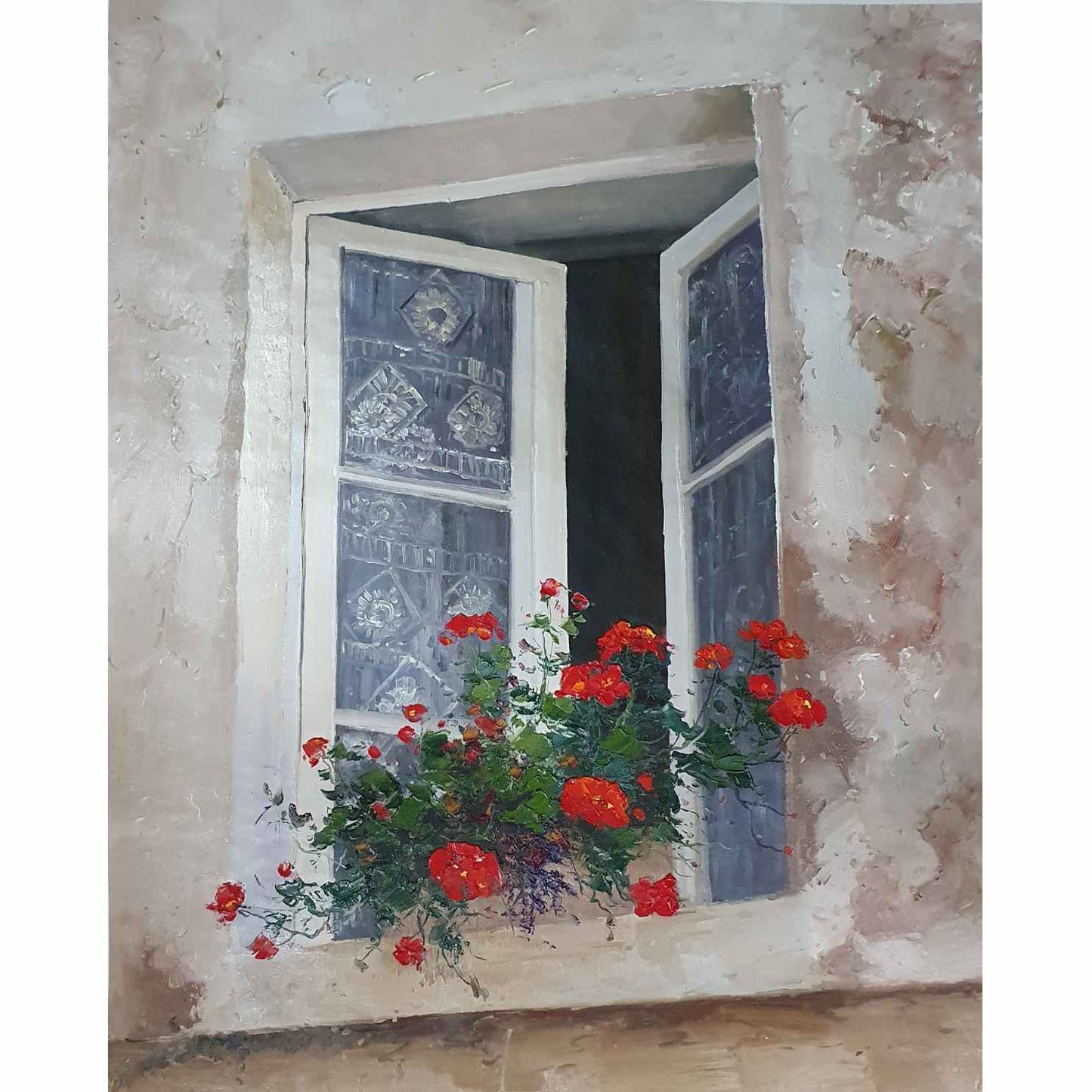 Das neugierige Fenster malen