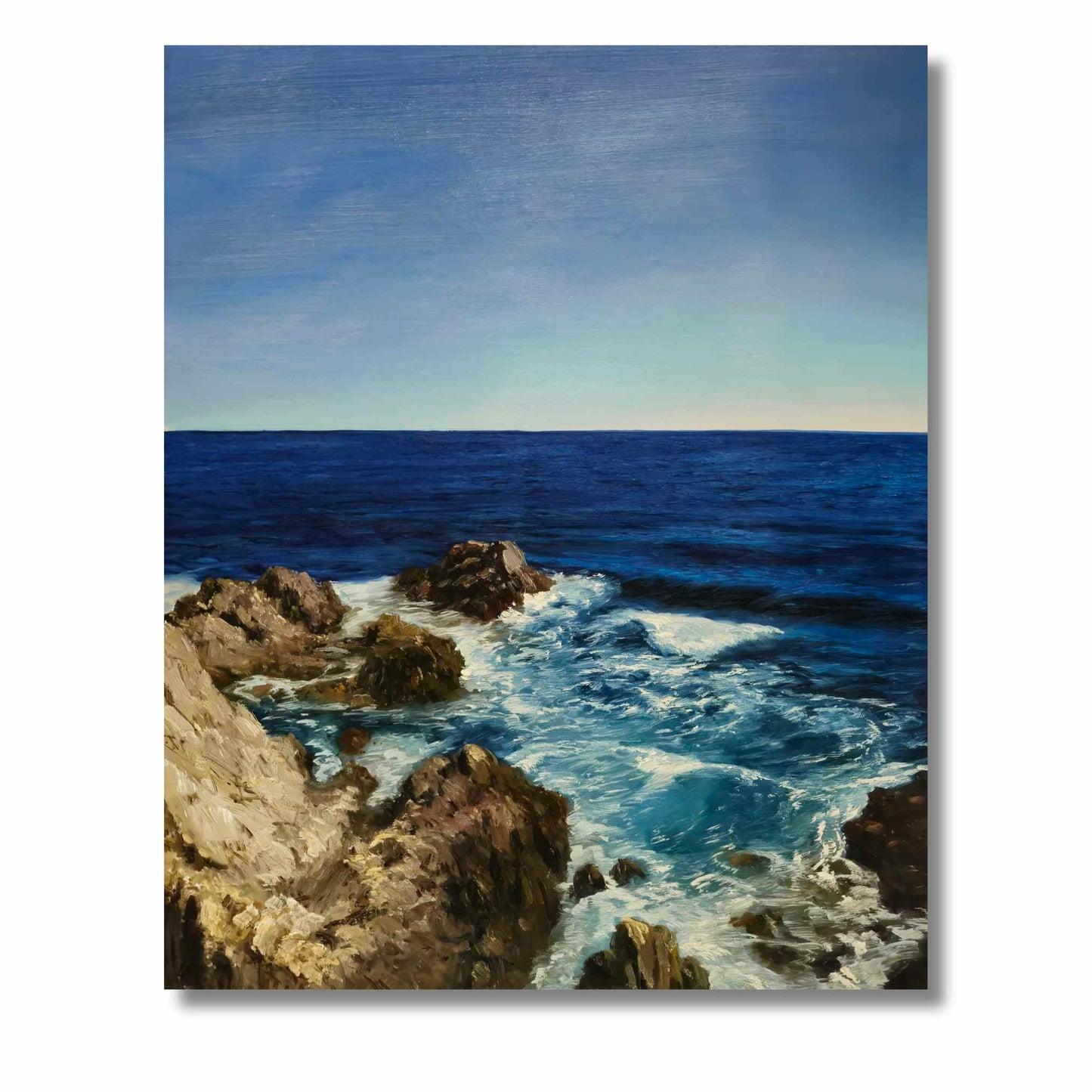 Die Felsen und das Meer malen