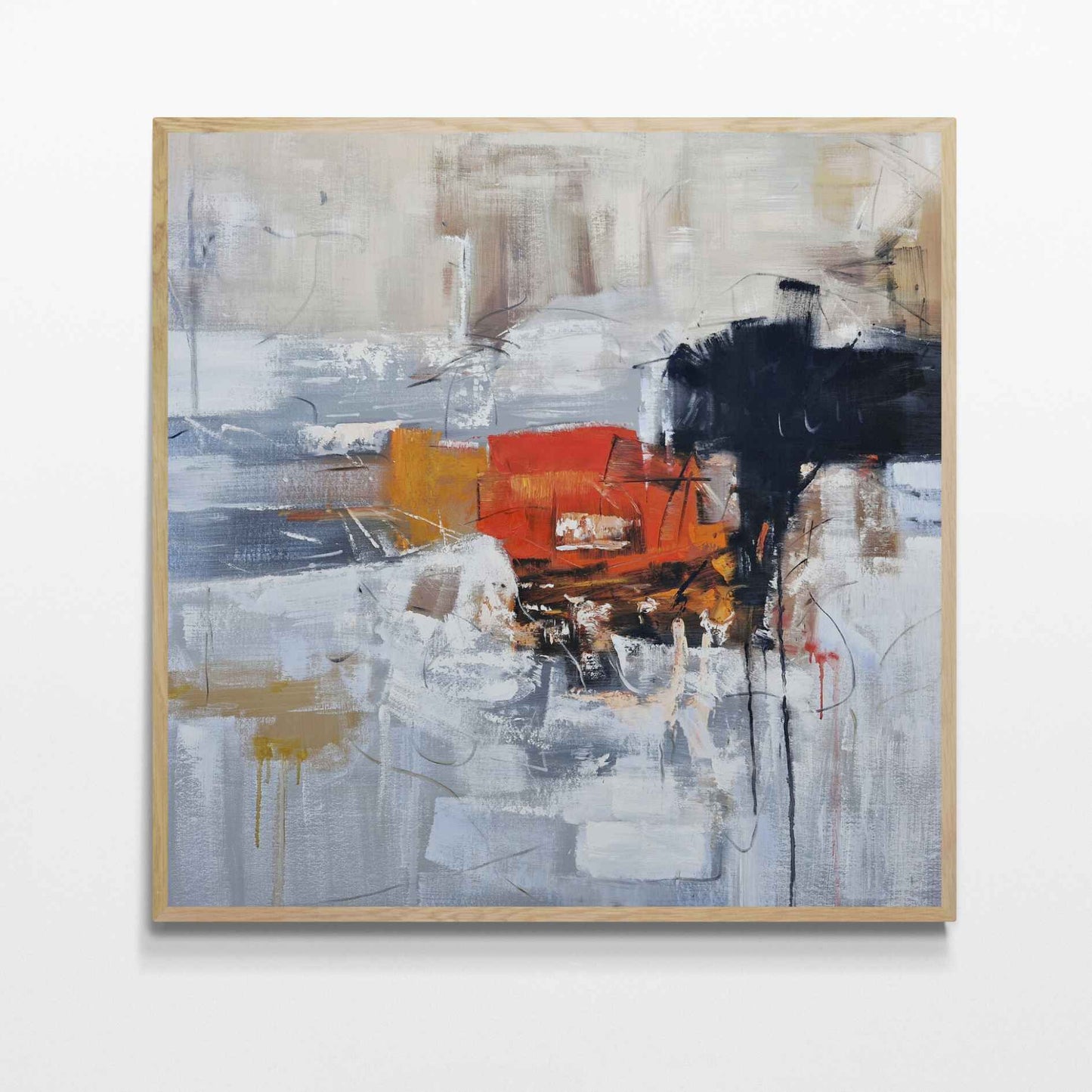 Innensturmgemälde 102x102 cm