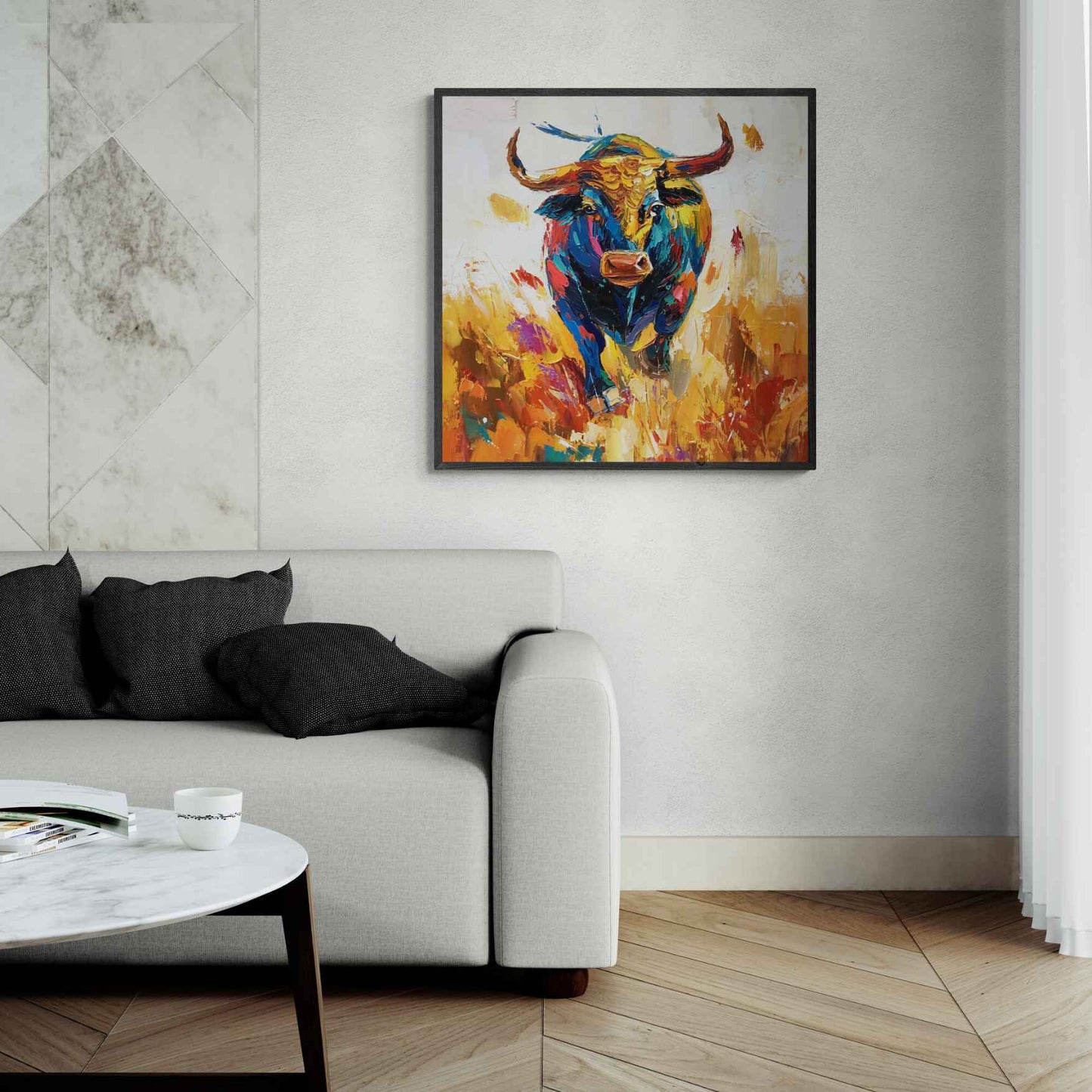 Painting Oil Bull kulturelle Vielfalt