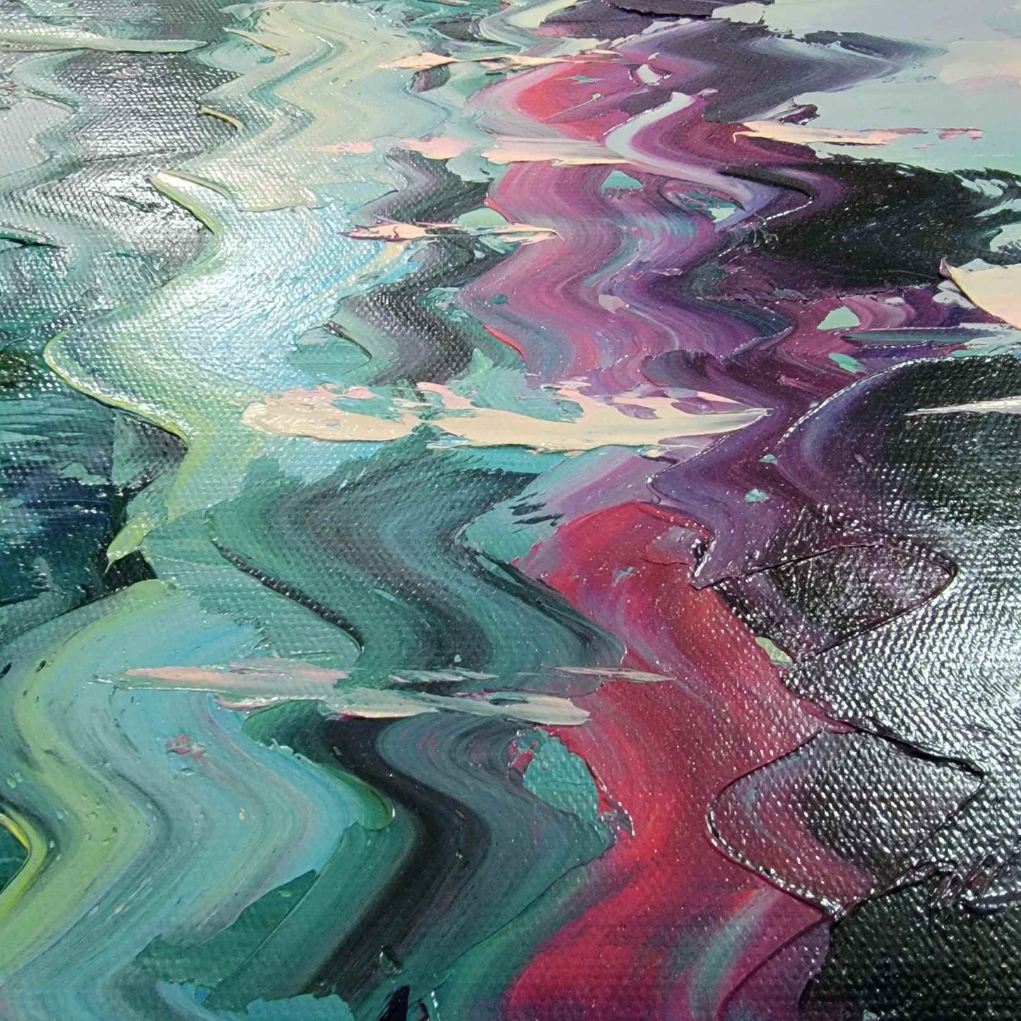 Malen der lila Kerze