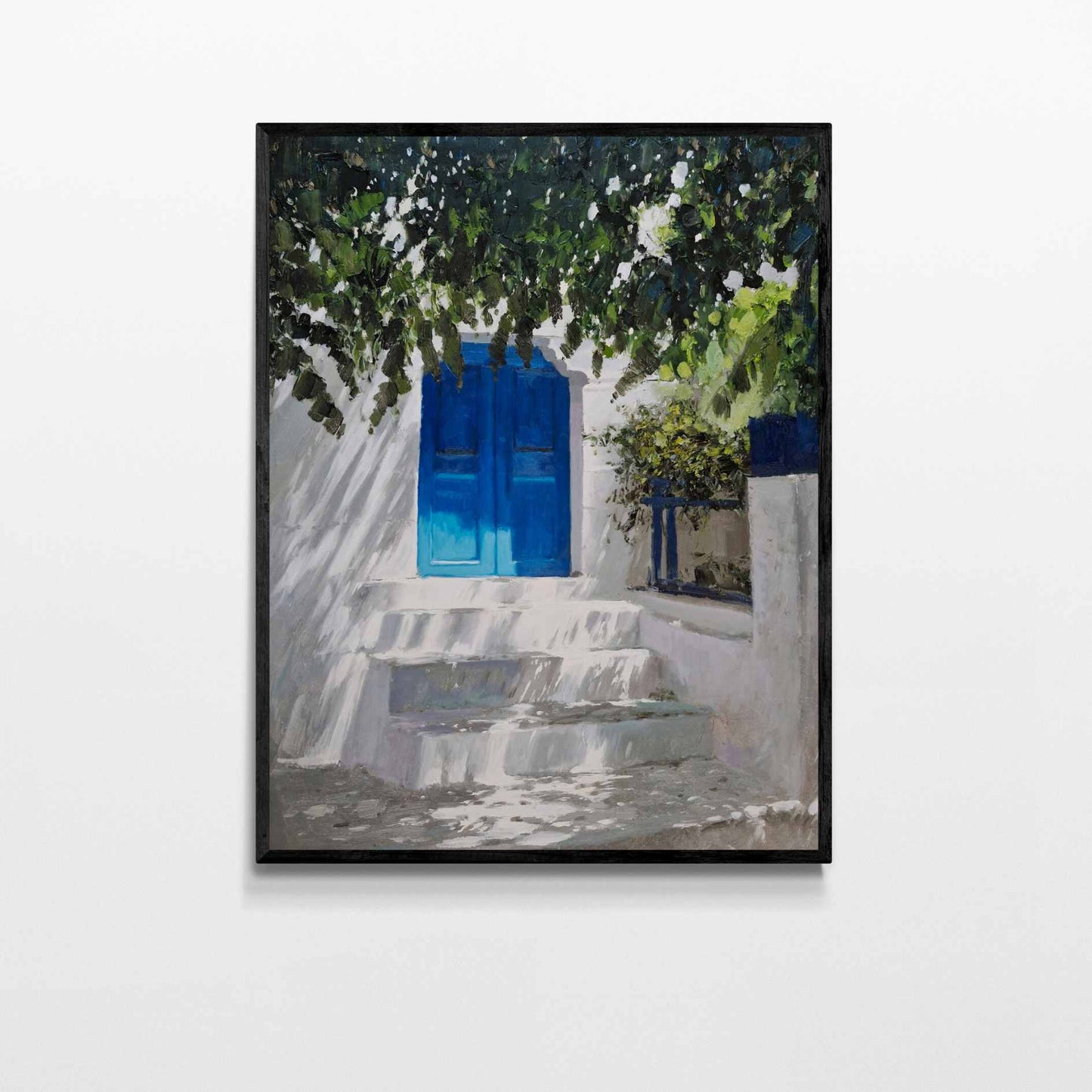 Blaue Tür 81x102 cm