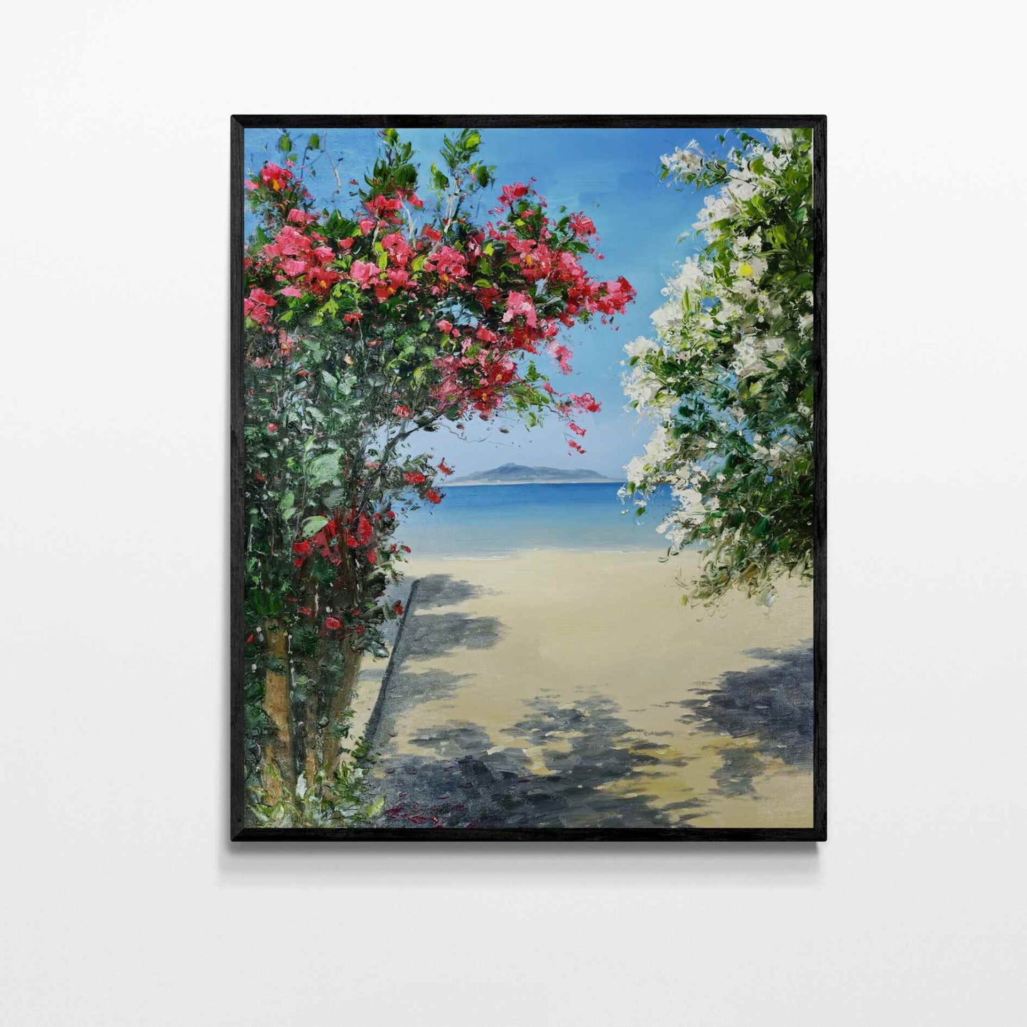 Malen der Bougainvillea von San Pedro