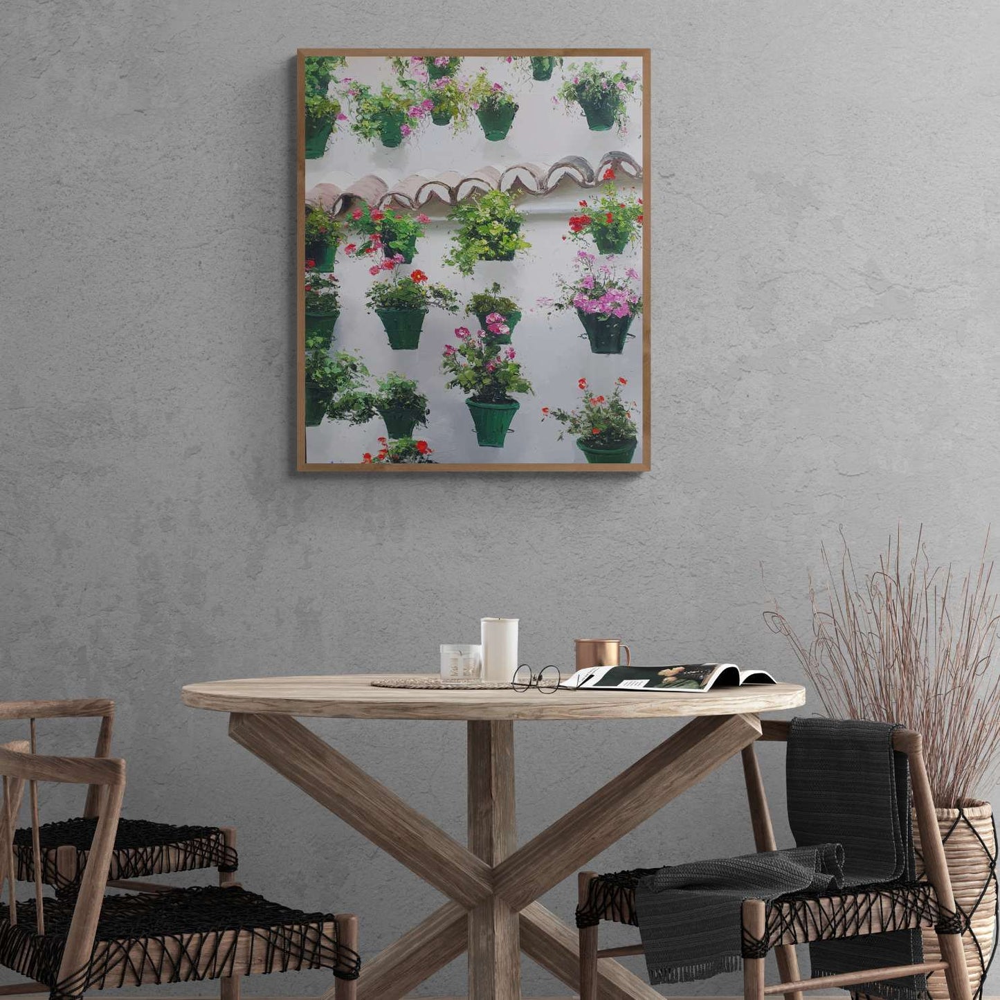 Geraneos-Wandmalerei