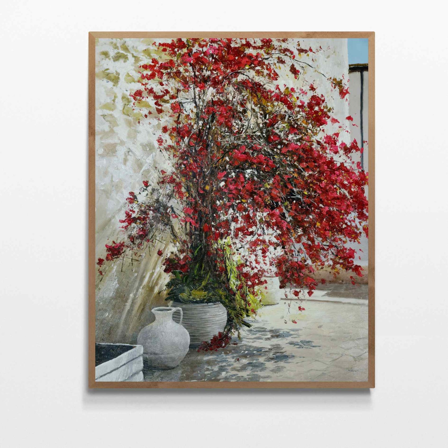 Malerei von Bougainvillea und ihrem Raum