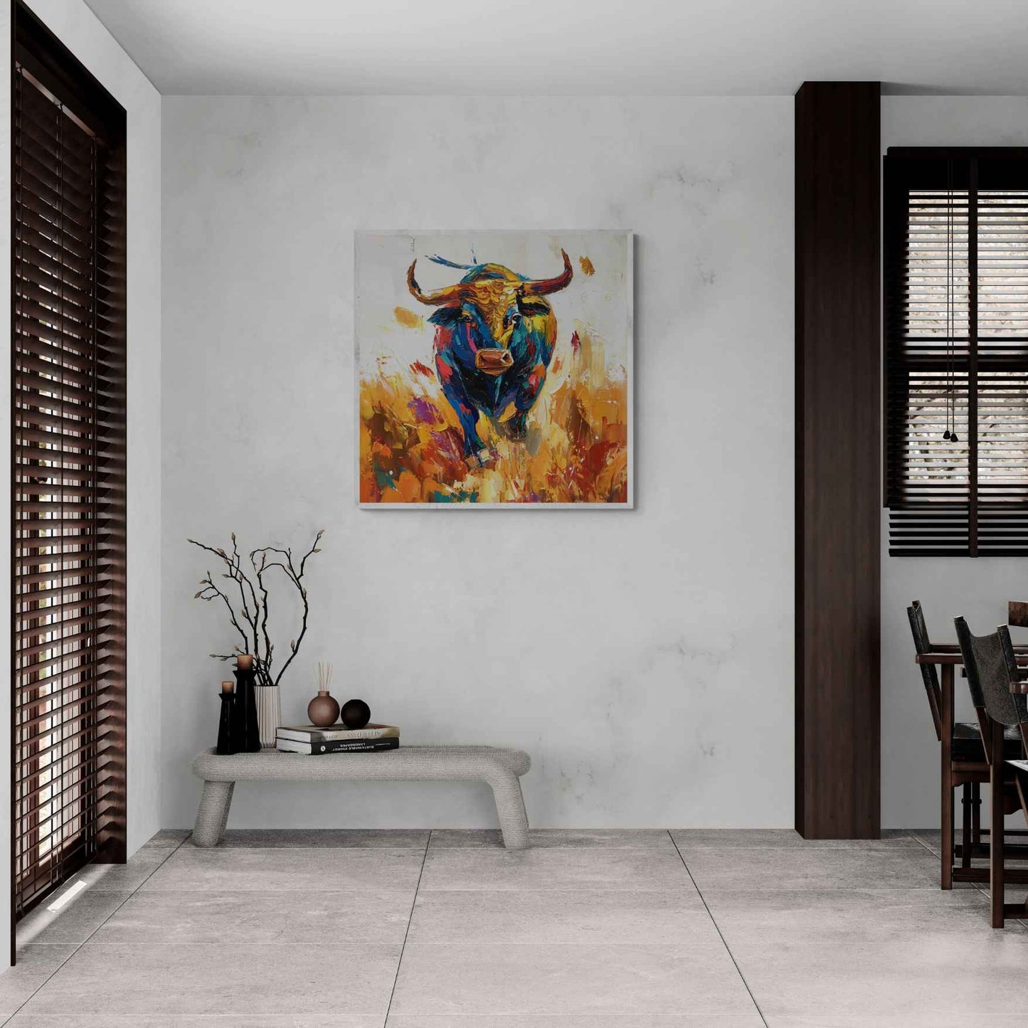 Painting Oil Bull kulturelle Vielfalt