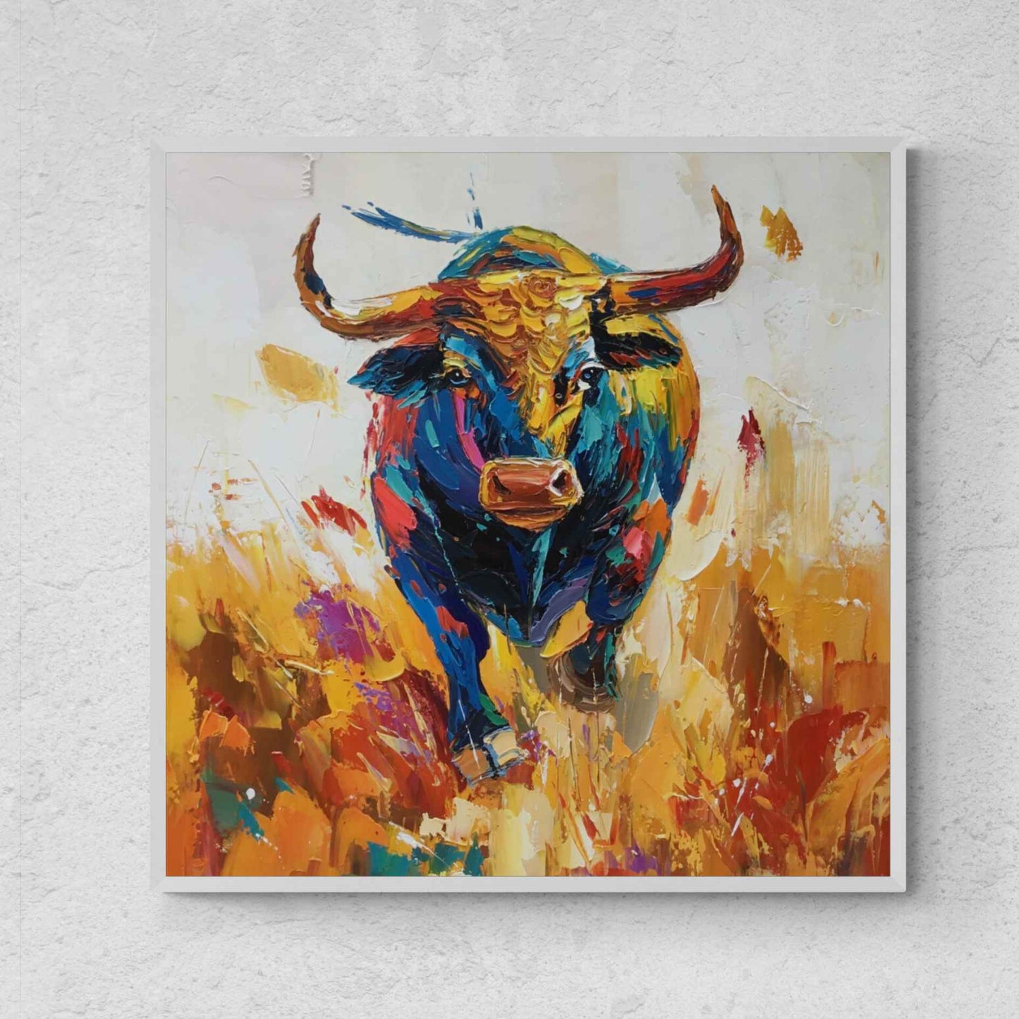 Painting Oil Bull kulturelle Vielfalt