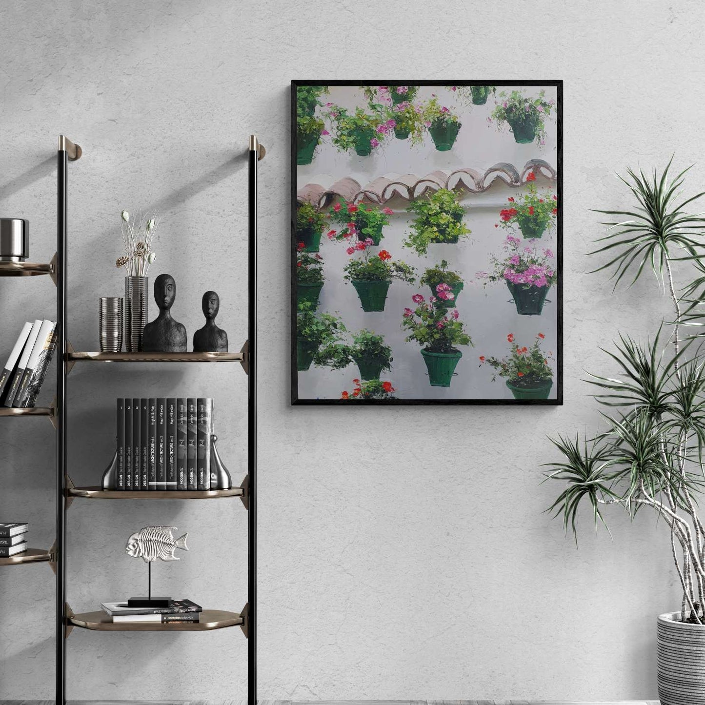 Geraneos-Wandmalerei