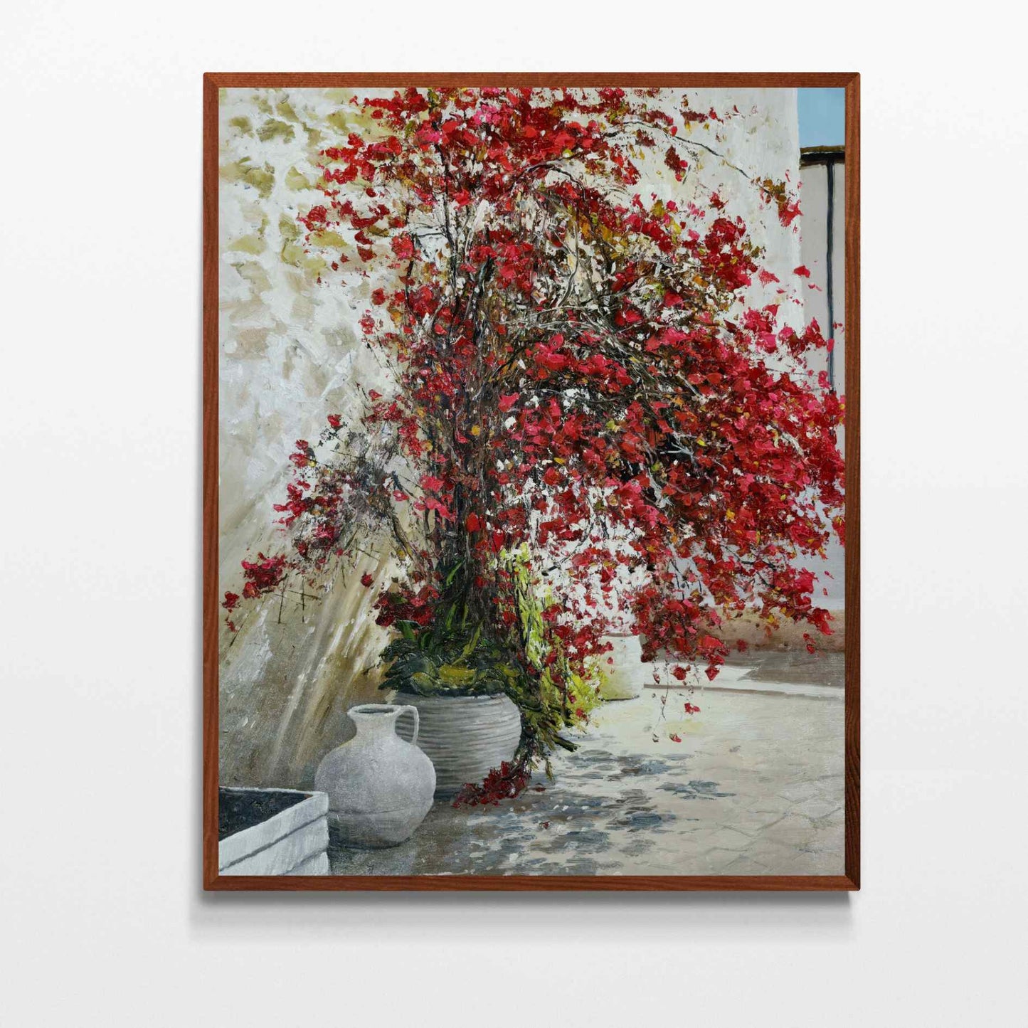Malerei von Bougainvillea und ihrem Raum