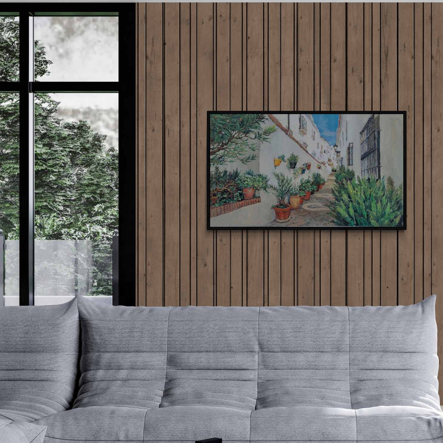 Die Straße der Blumen malen