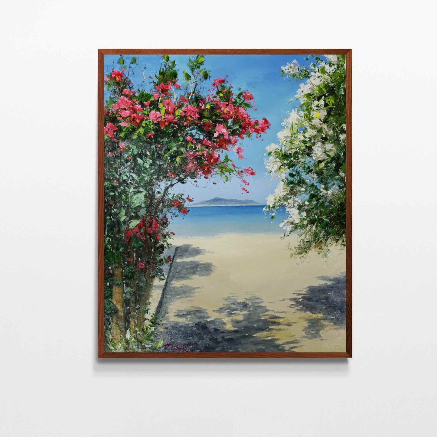 Malen der Bougainvillea von San Pedro