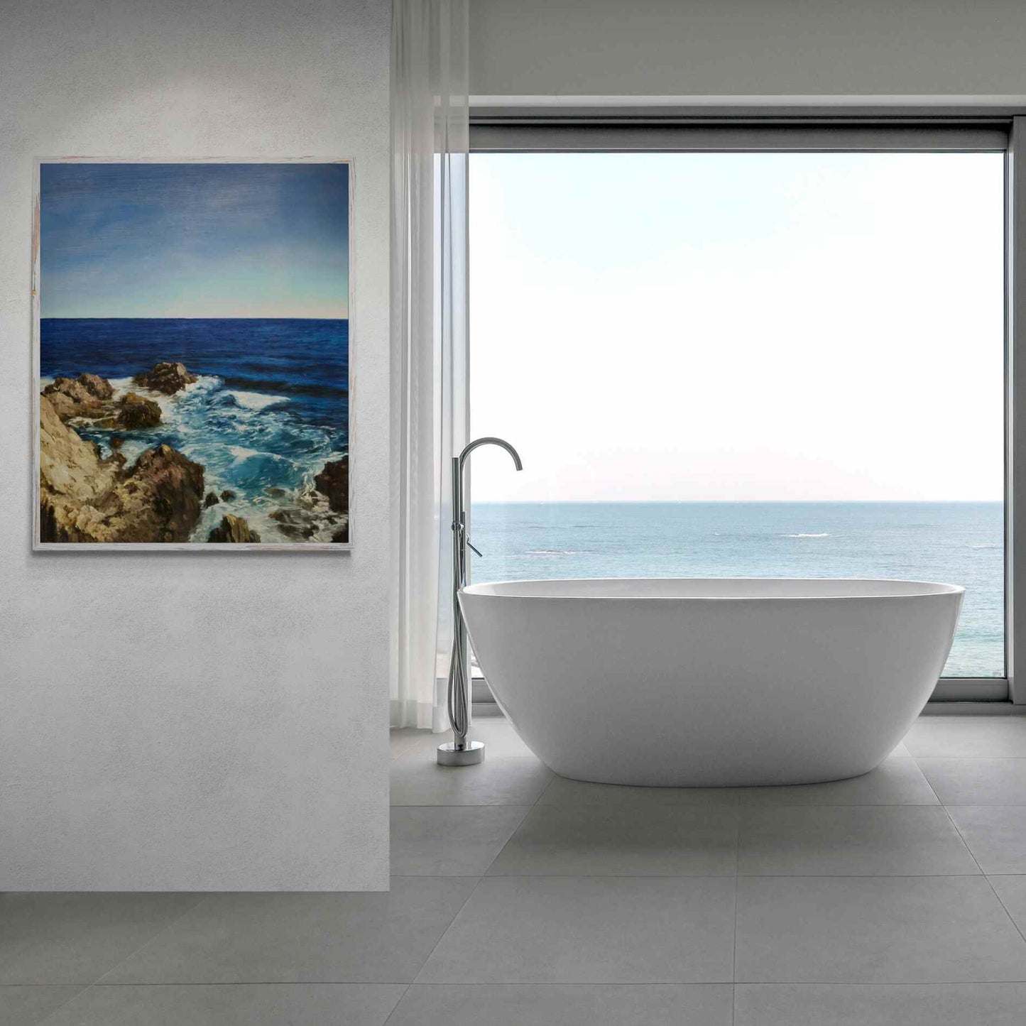 Die Felsen und das Meer malen