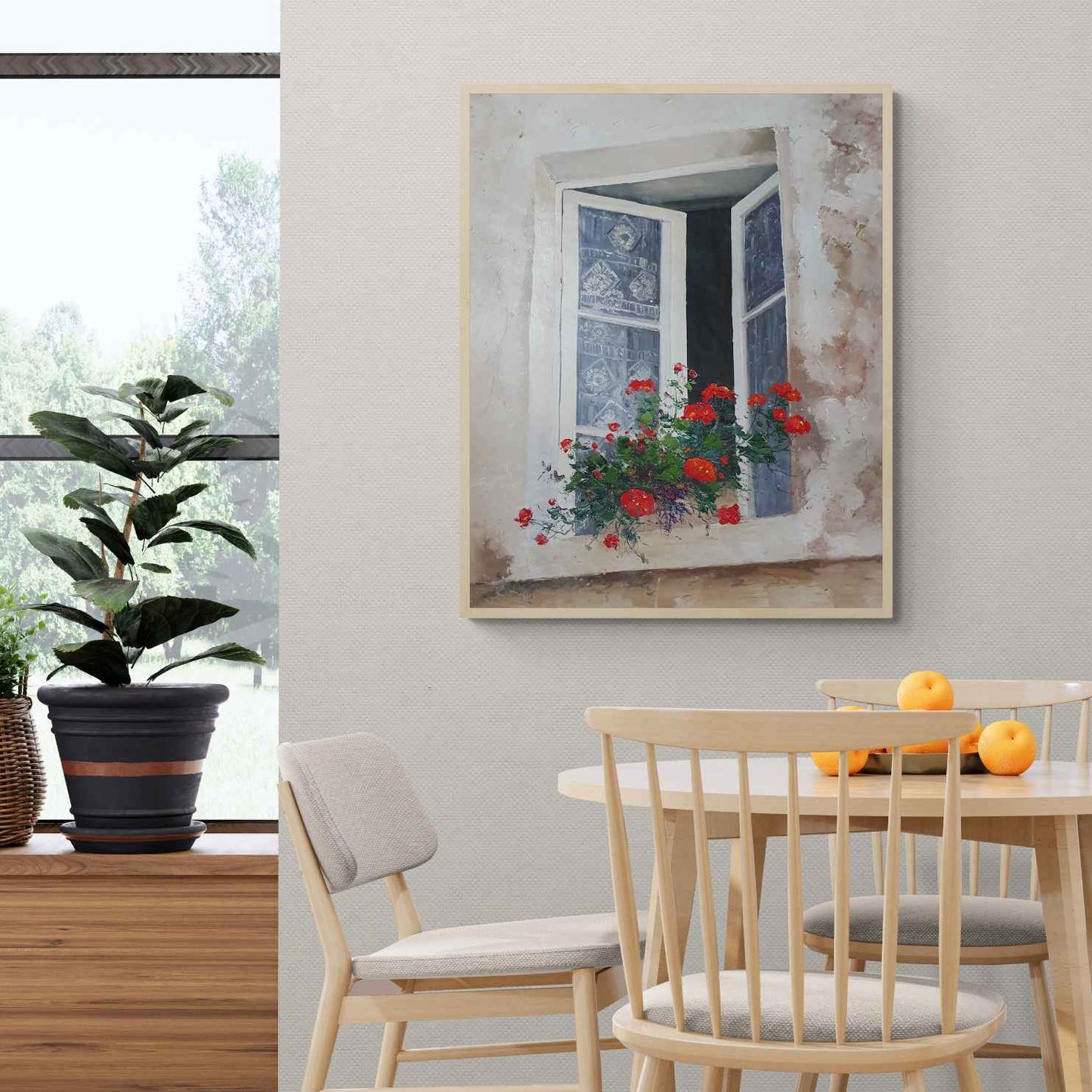 Das neugierige Fenster malen