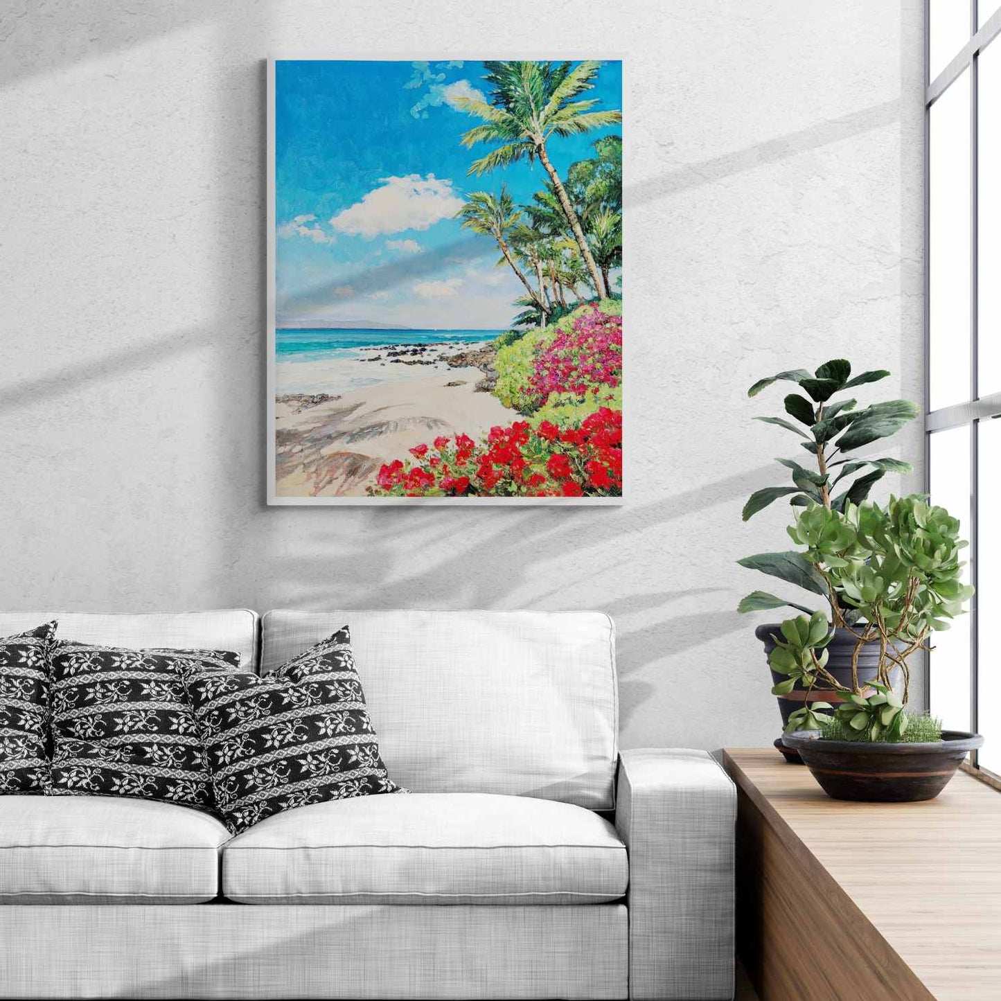 Die blühende Palme malen