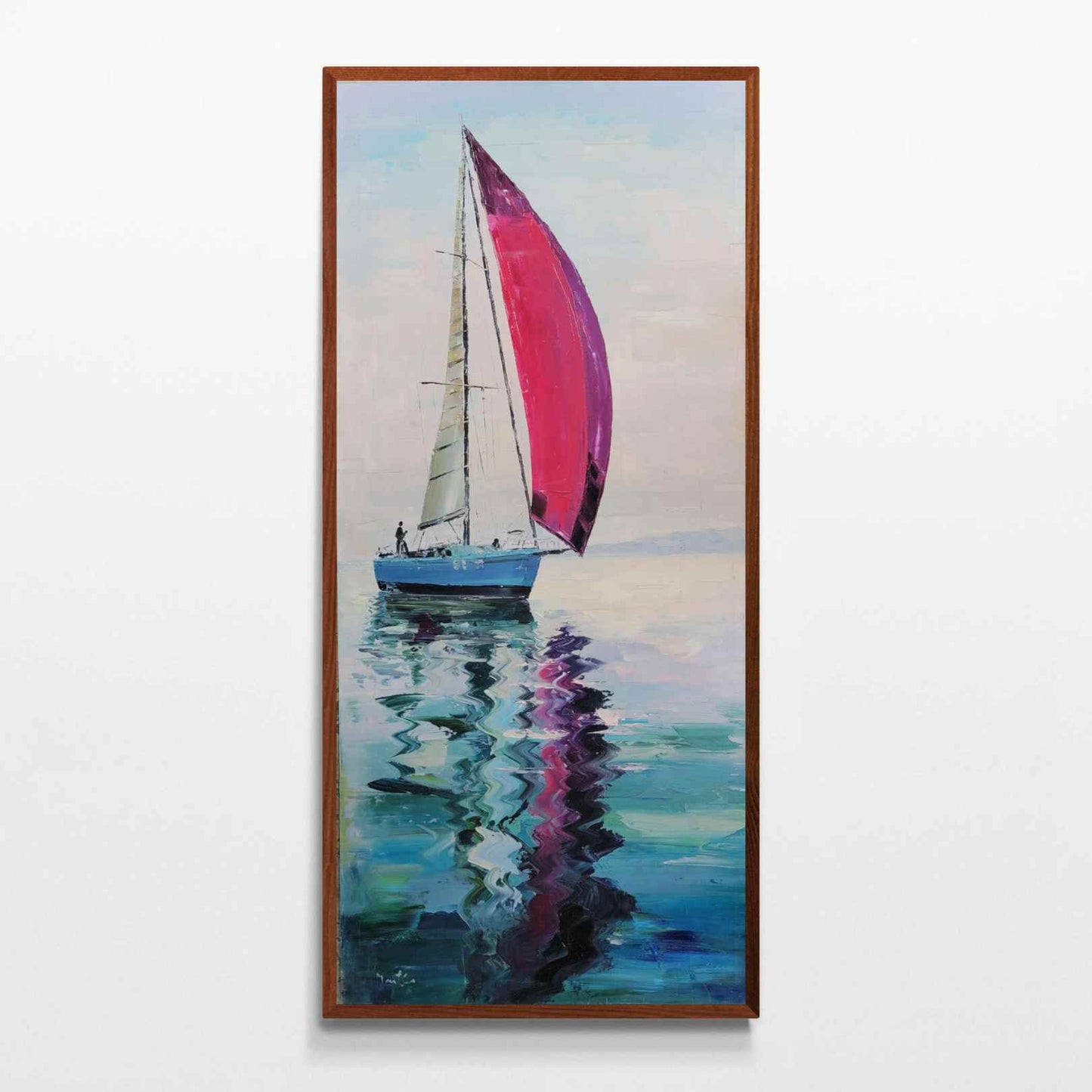 Malen der lila Kerze