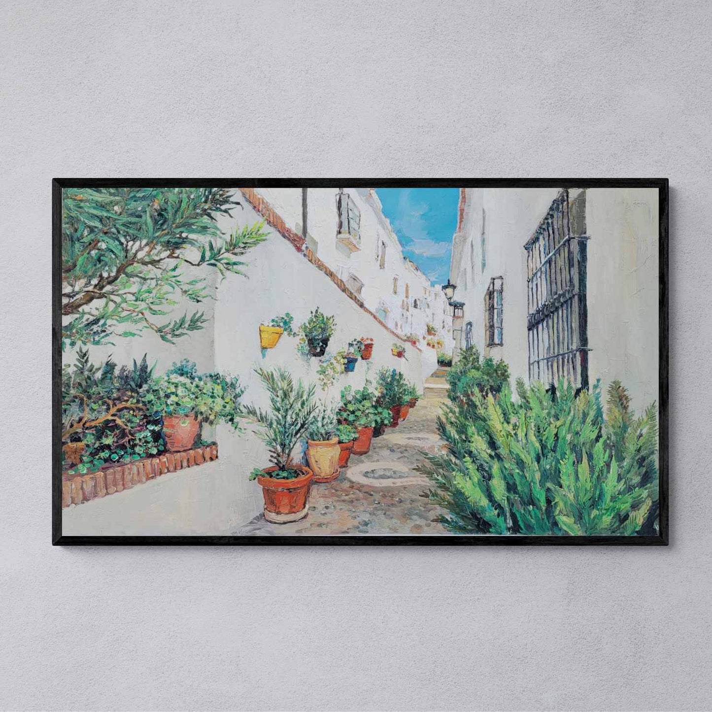 Die Straße der Blumen malen