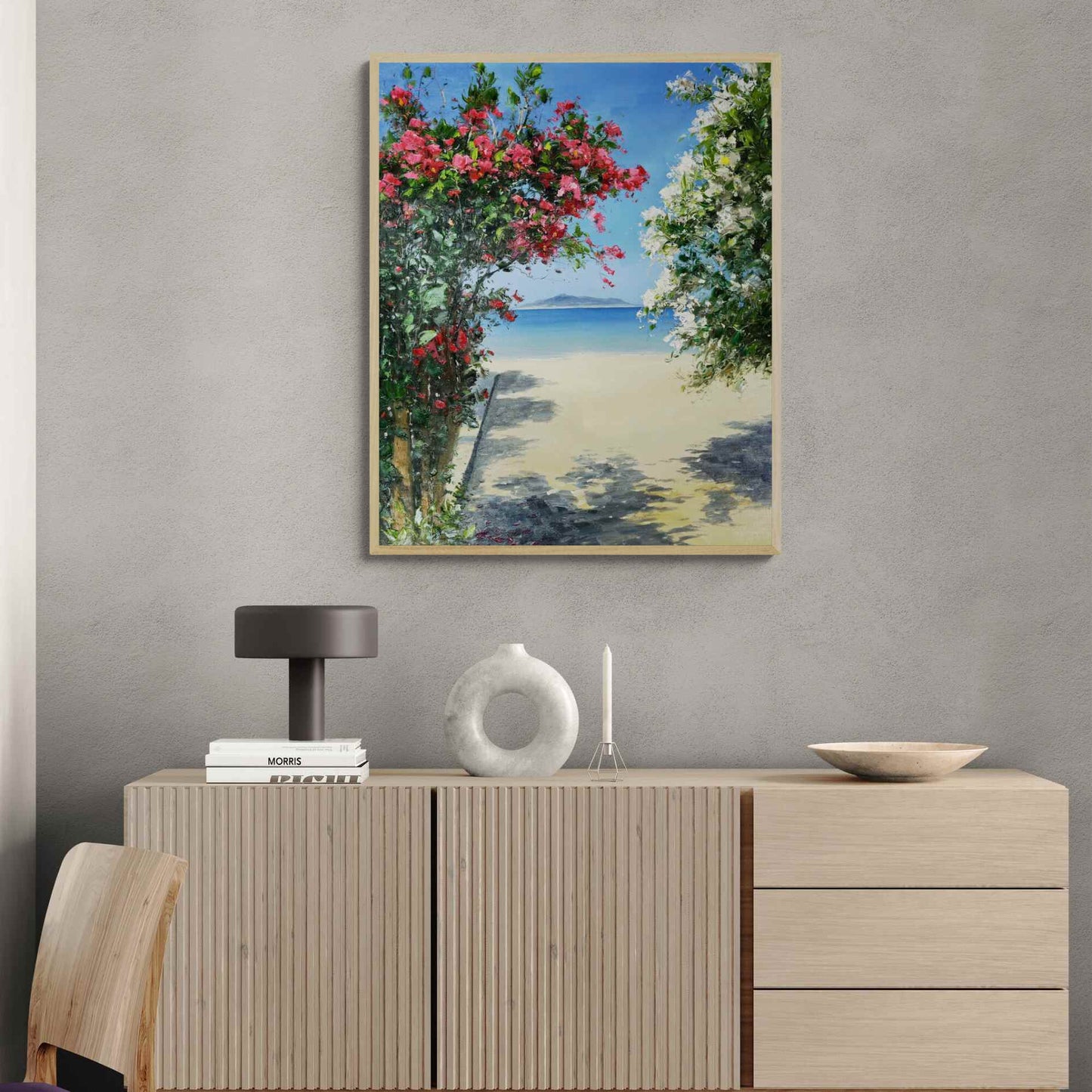 Malen der Bougainvillea von San Pedro