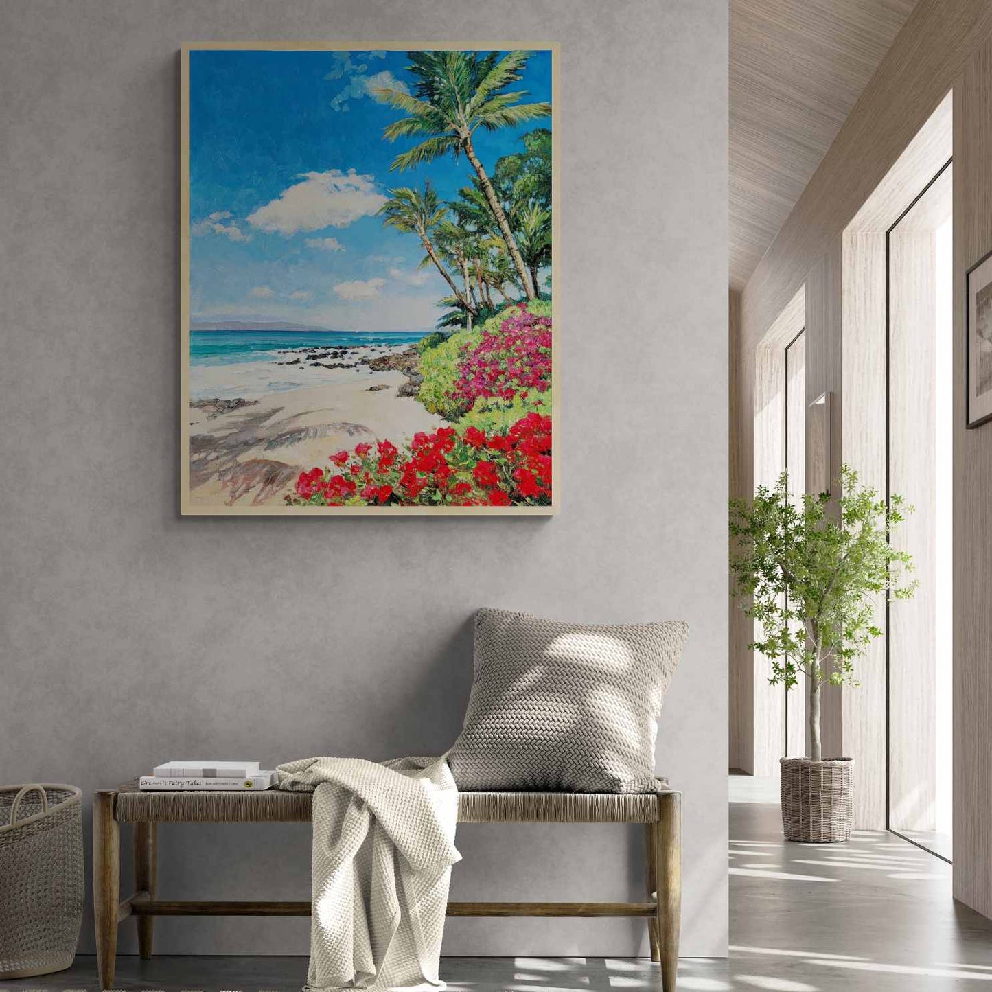 Die blühende Palme malen