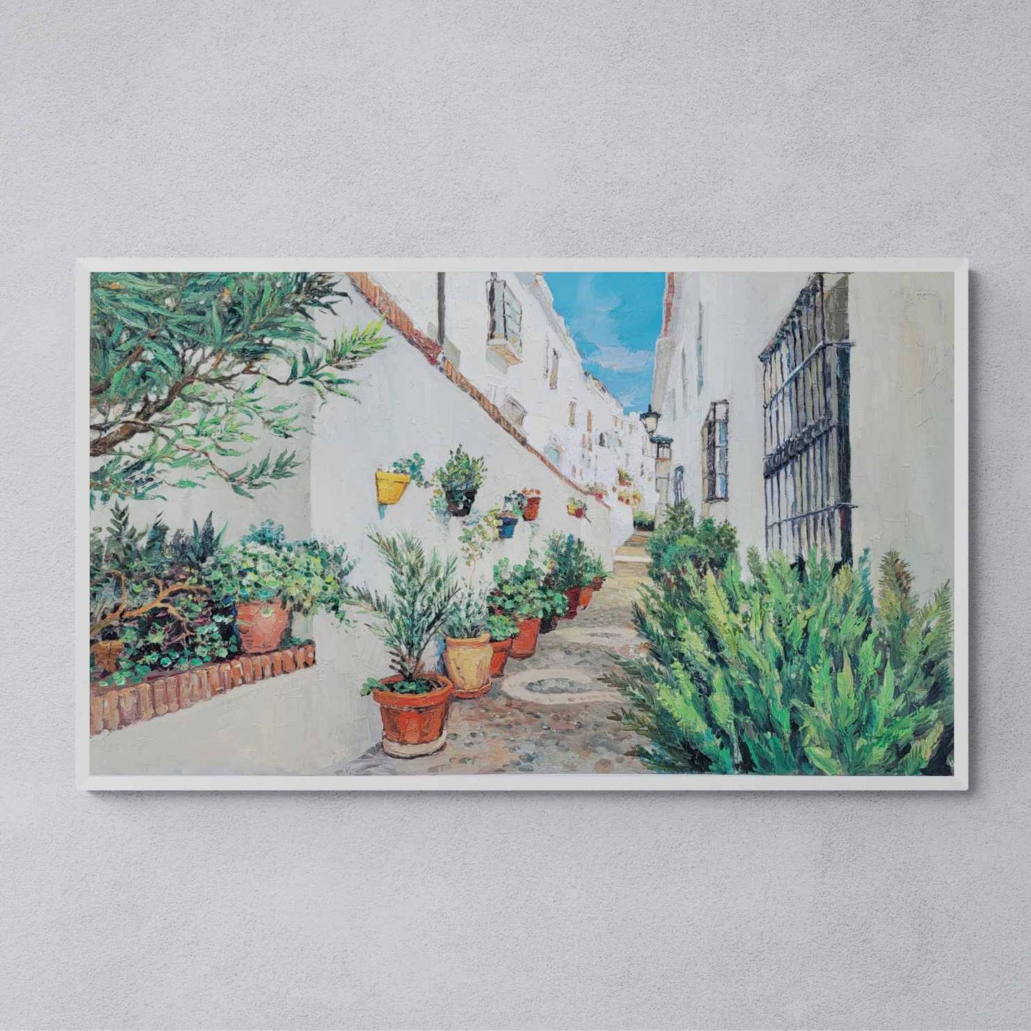 Die Straße der Blumen malen