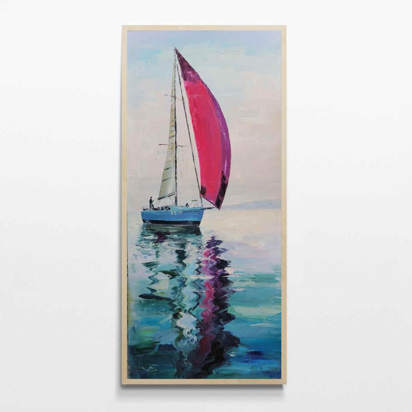 Malen der lila Kerze