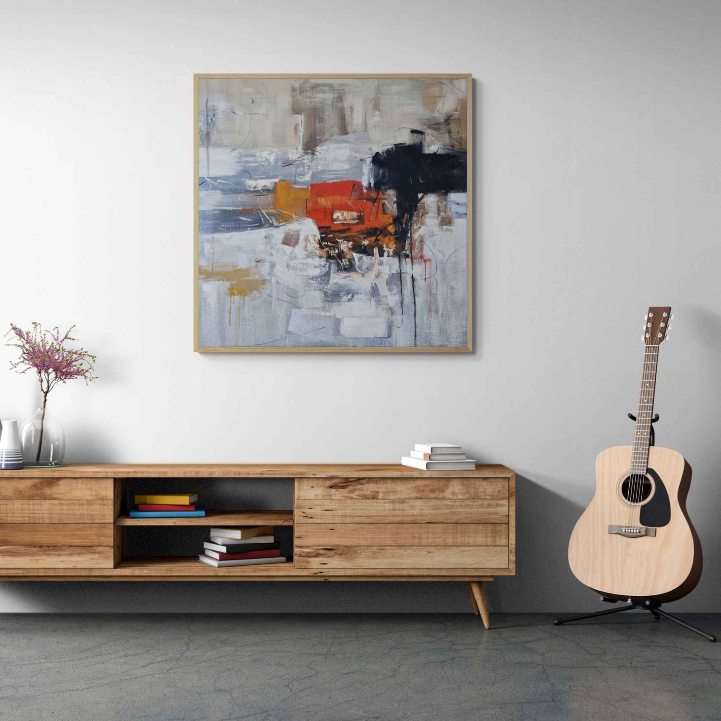 Innensturmgemälde 102x102 cm