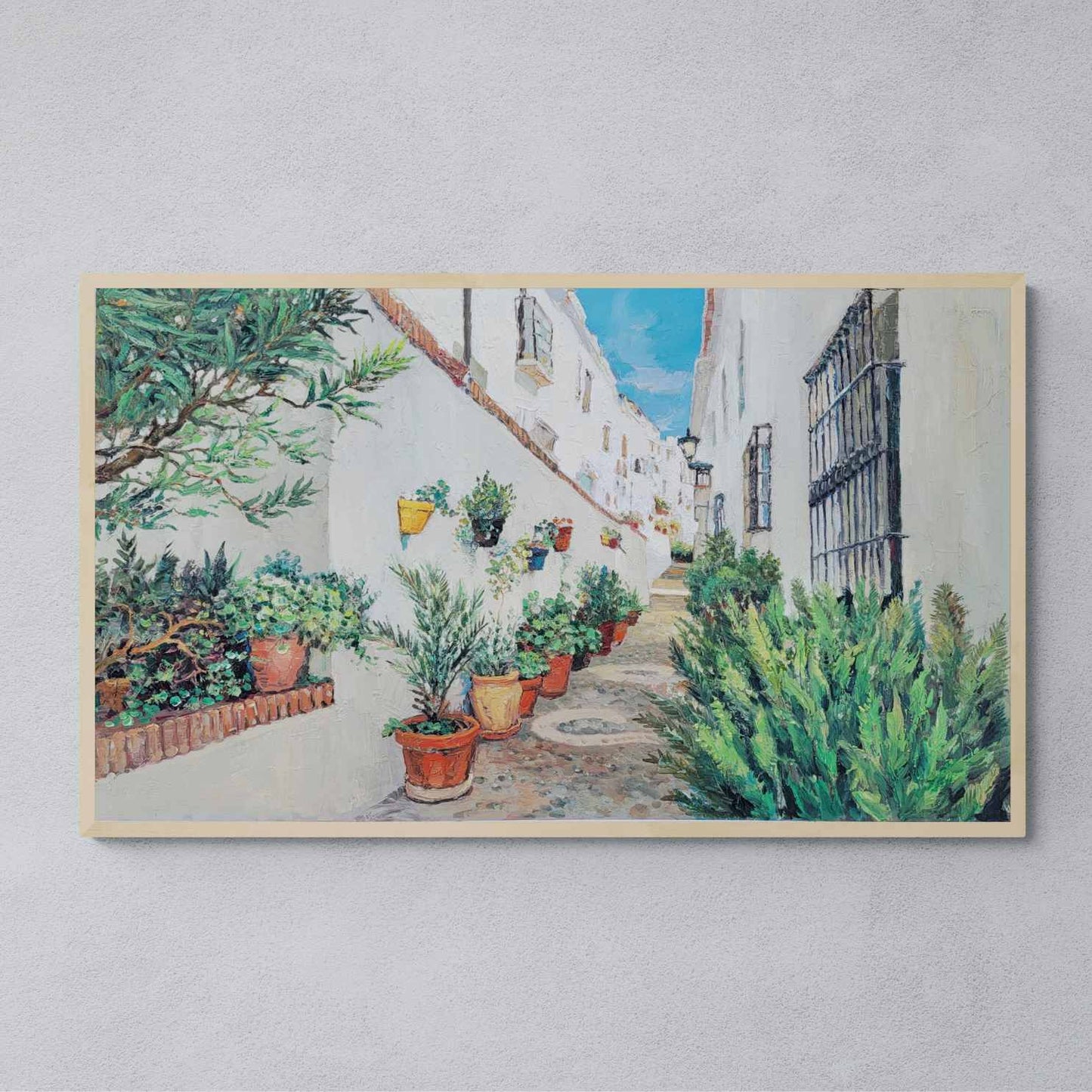 Die Straße der Blumen malen