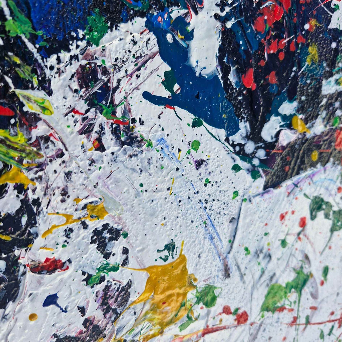 Gemälde Abstrakte Explosionsfreude 102x102 cm