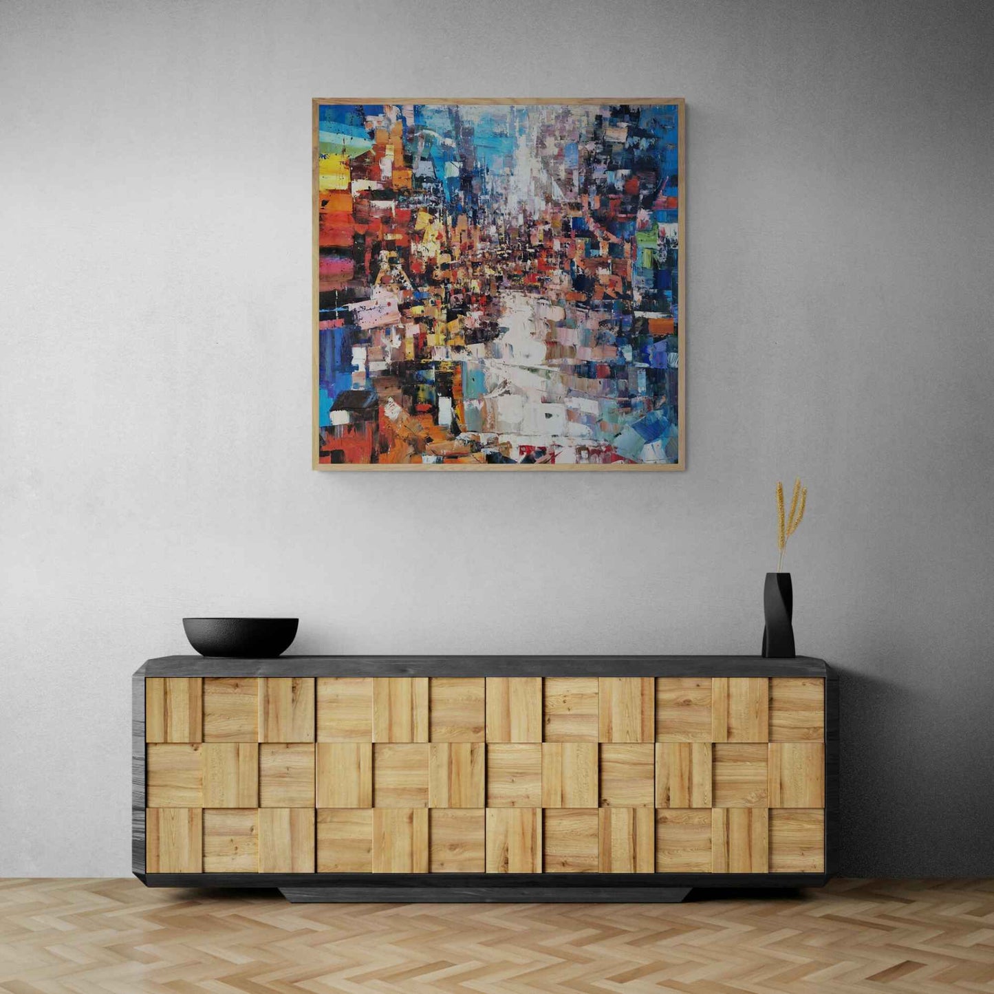 Lucido Abstraktes Gemälde 102x102 cm