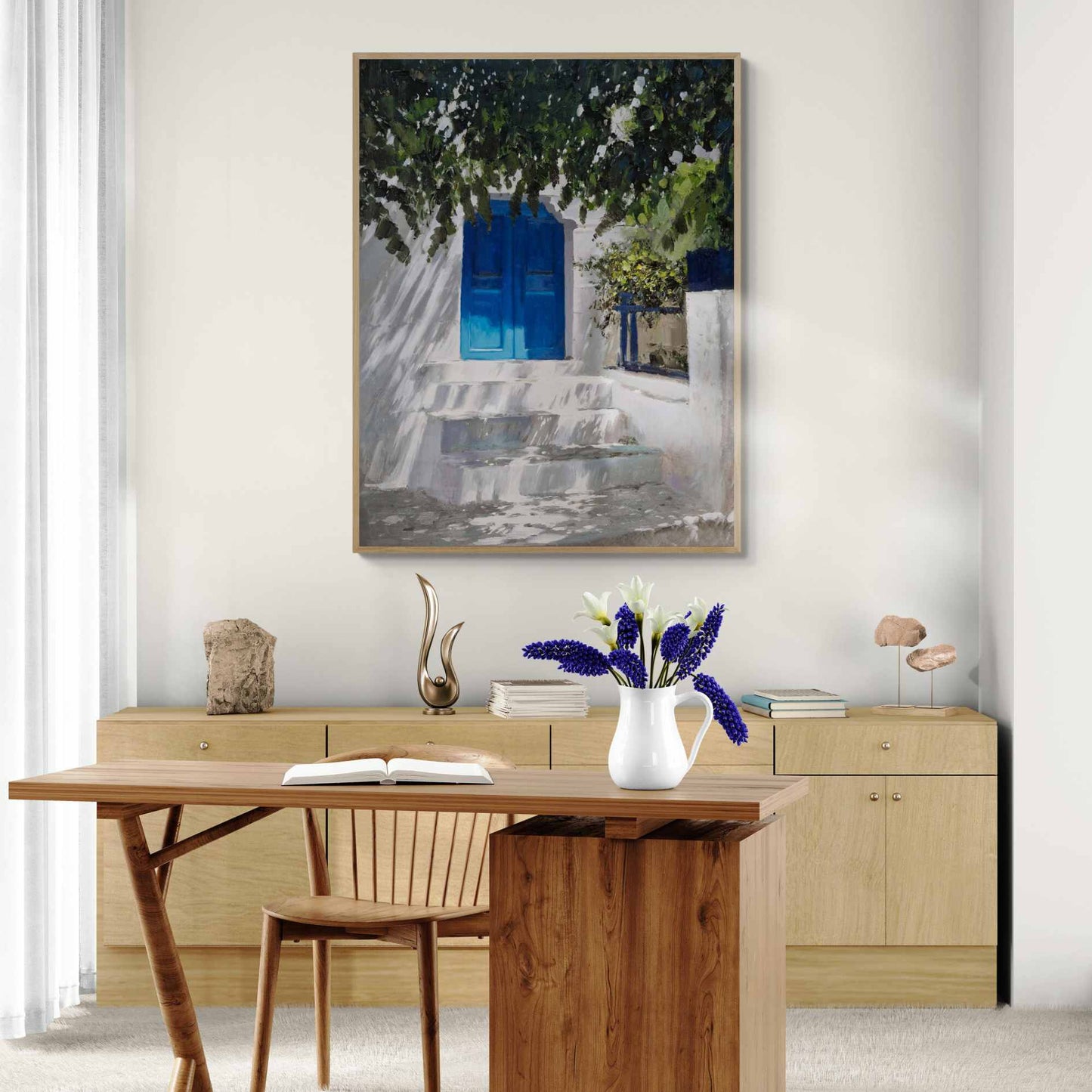 Blaue Tür 81x102 cm