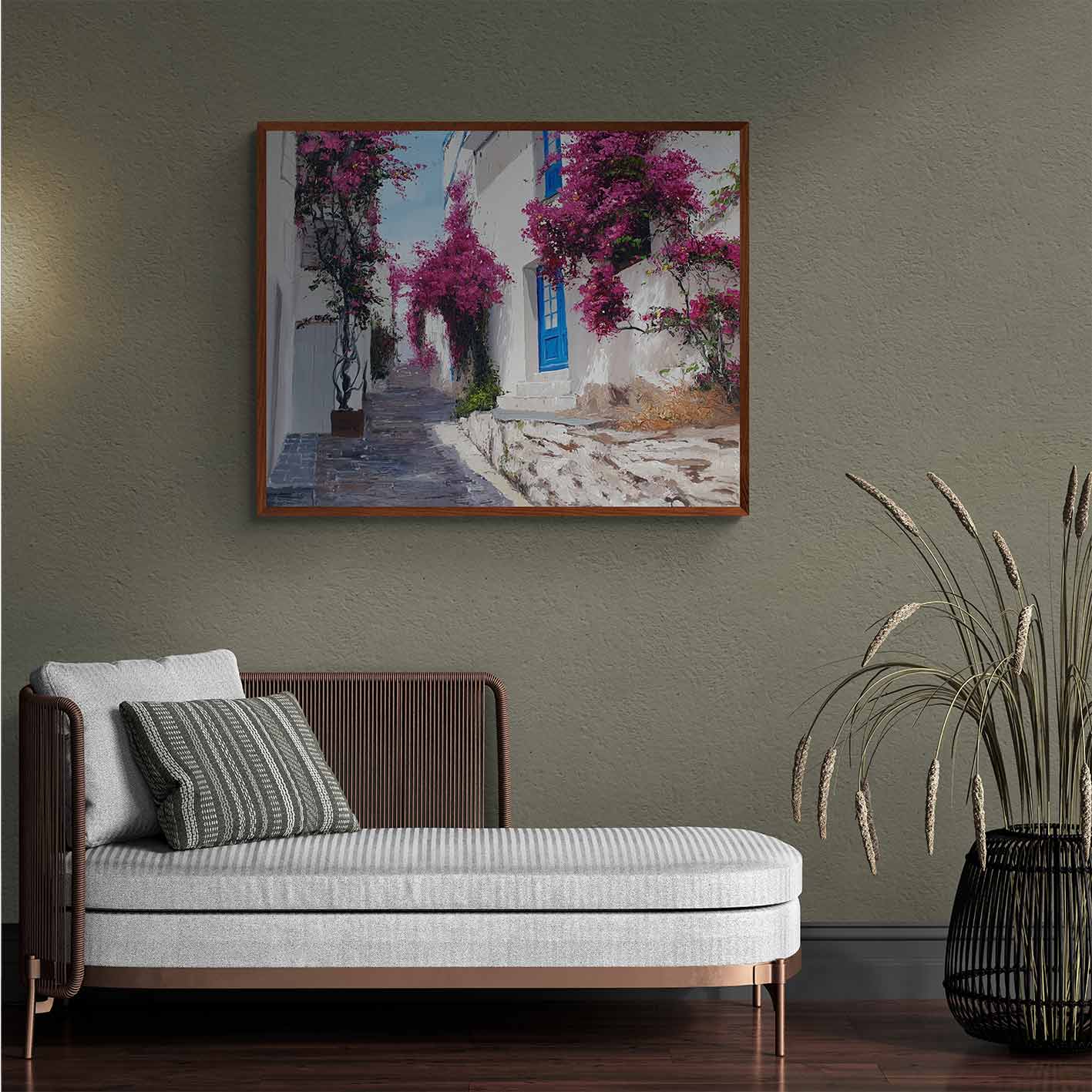 Die Straße der Blumen malen