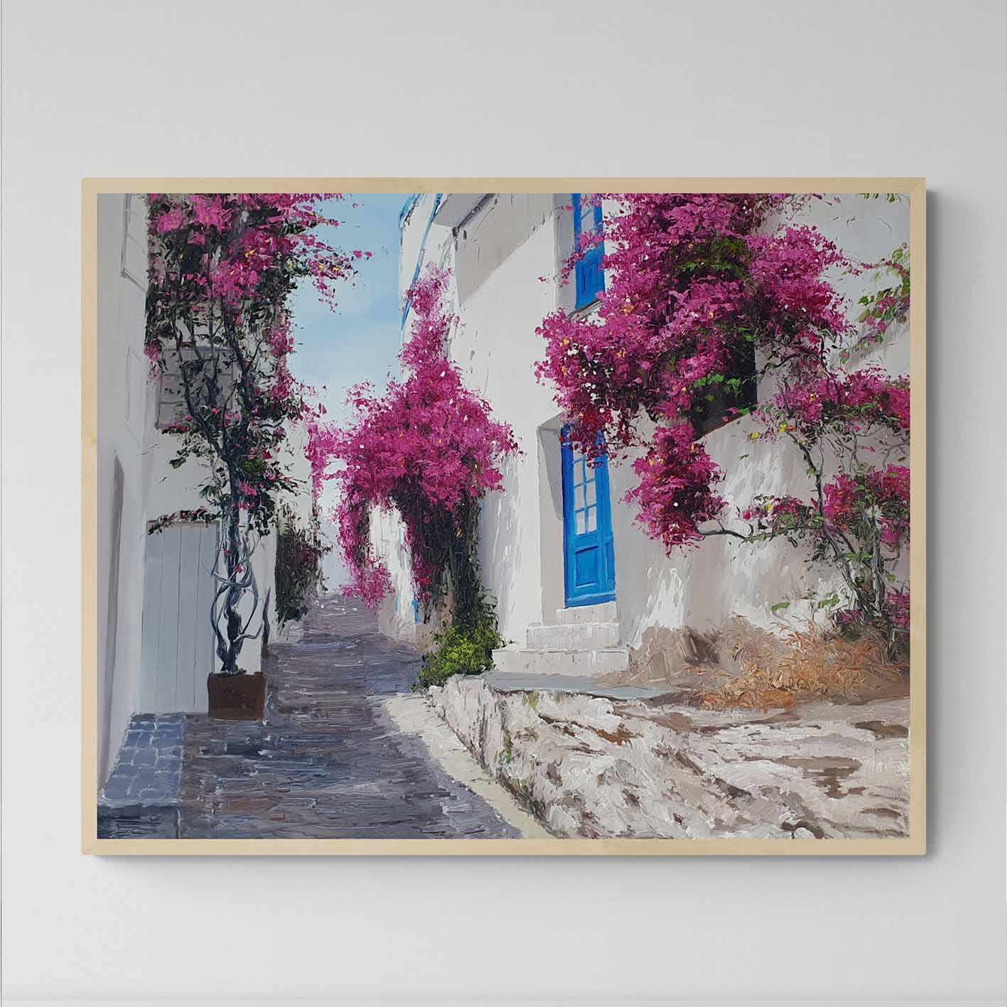 Die Straße der Blumen malen