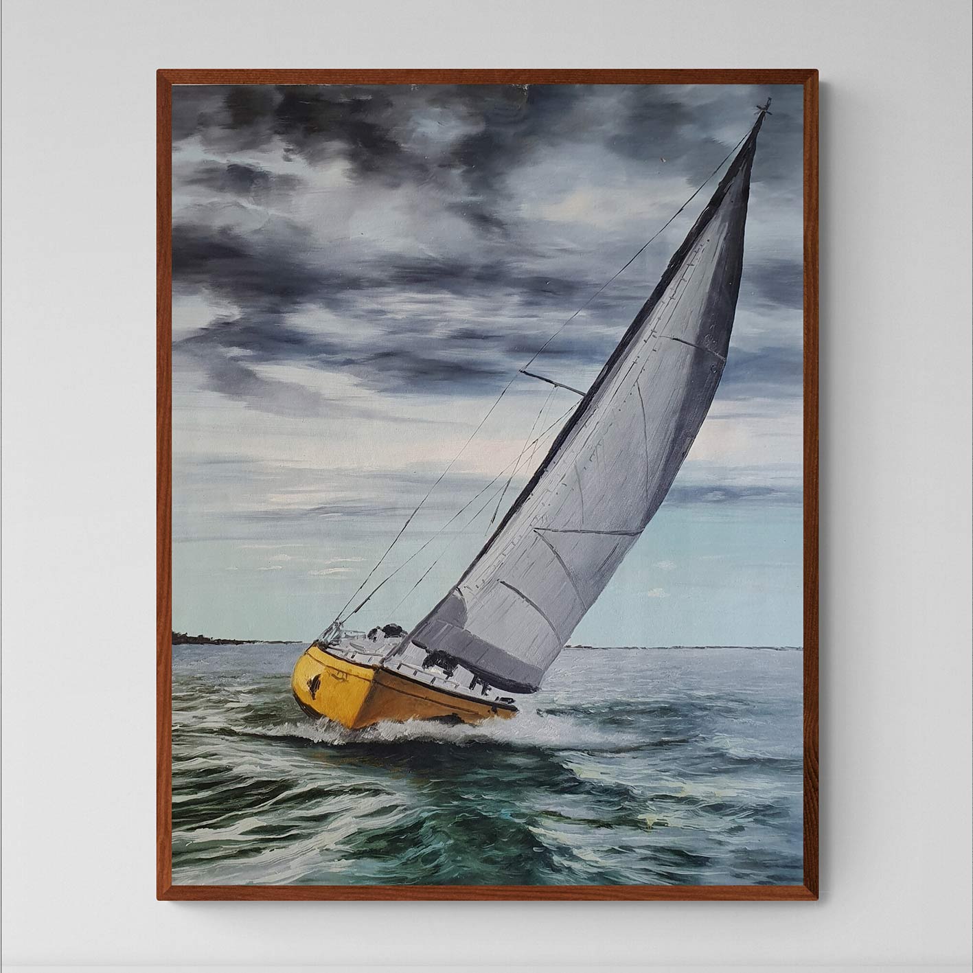 Gemälde „Ich habe ein gelbes Boot“.