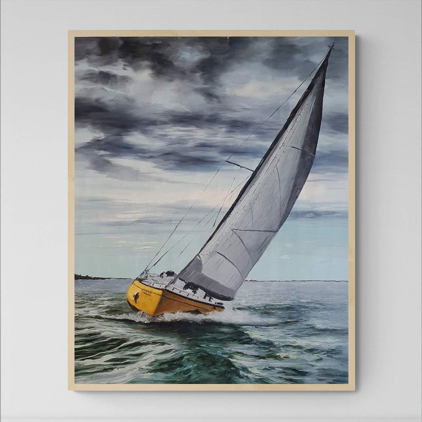 Gemälde „Ich habe ein gelbes Boot“.