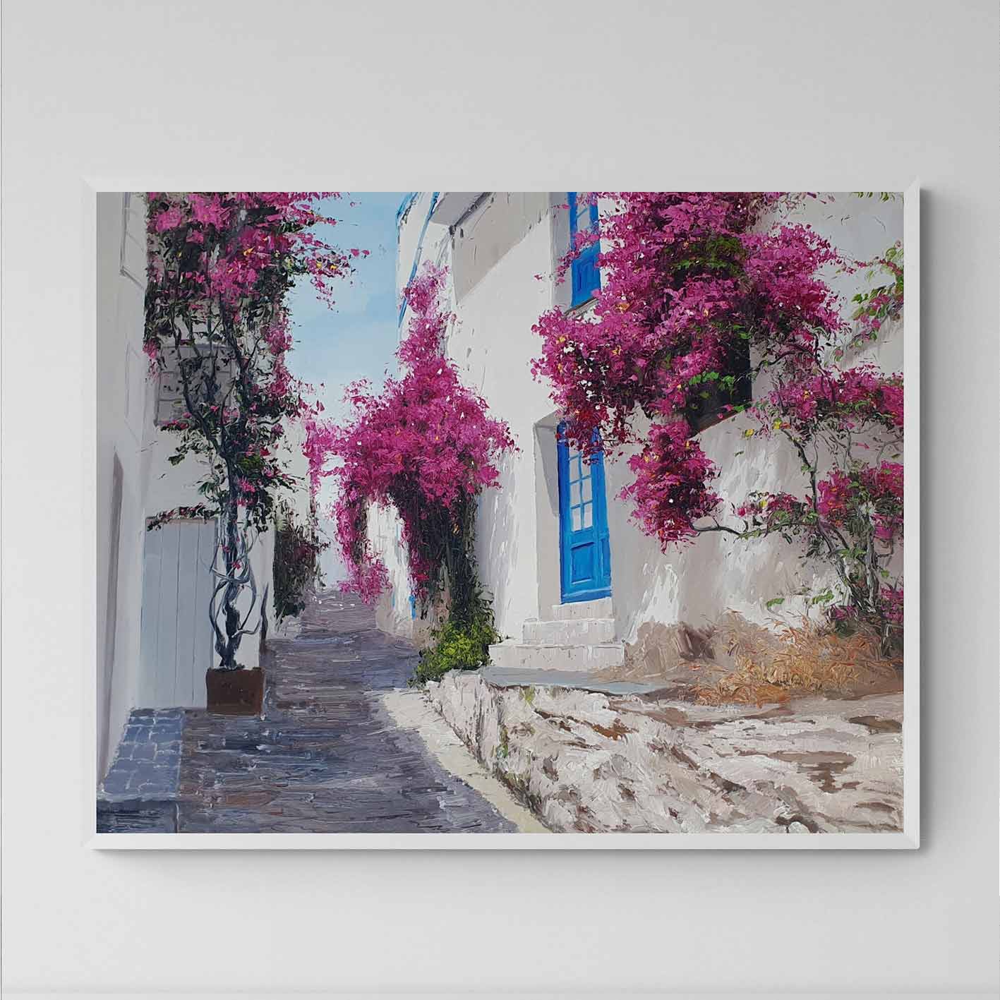 Die Straße der Blumen malen