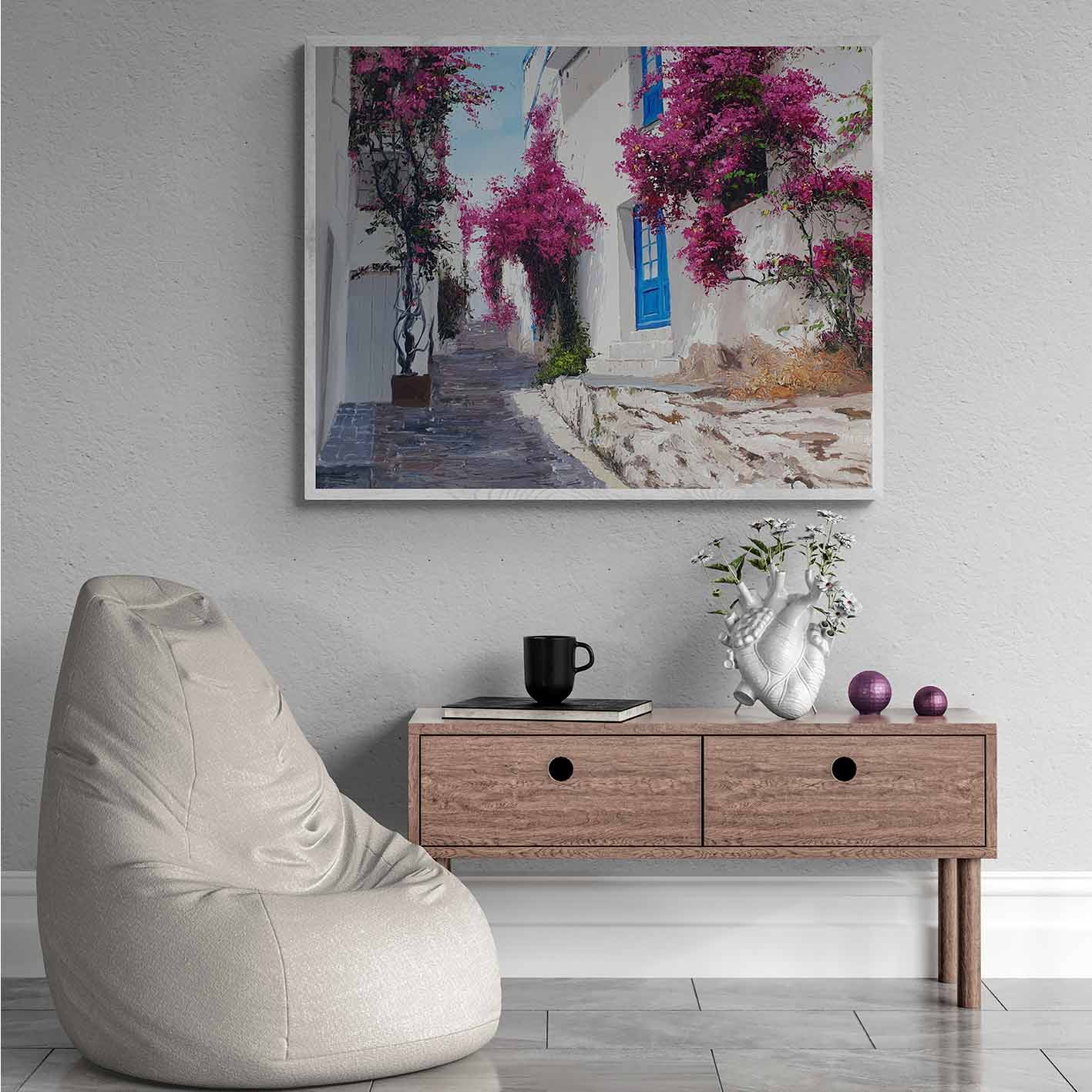 Die Straße der Blumen malen