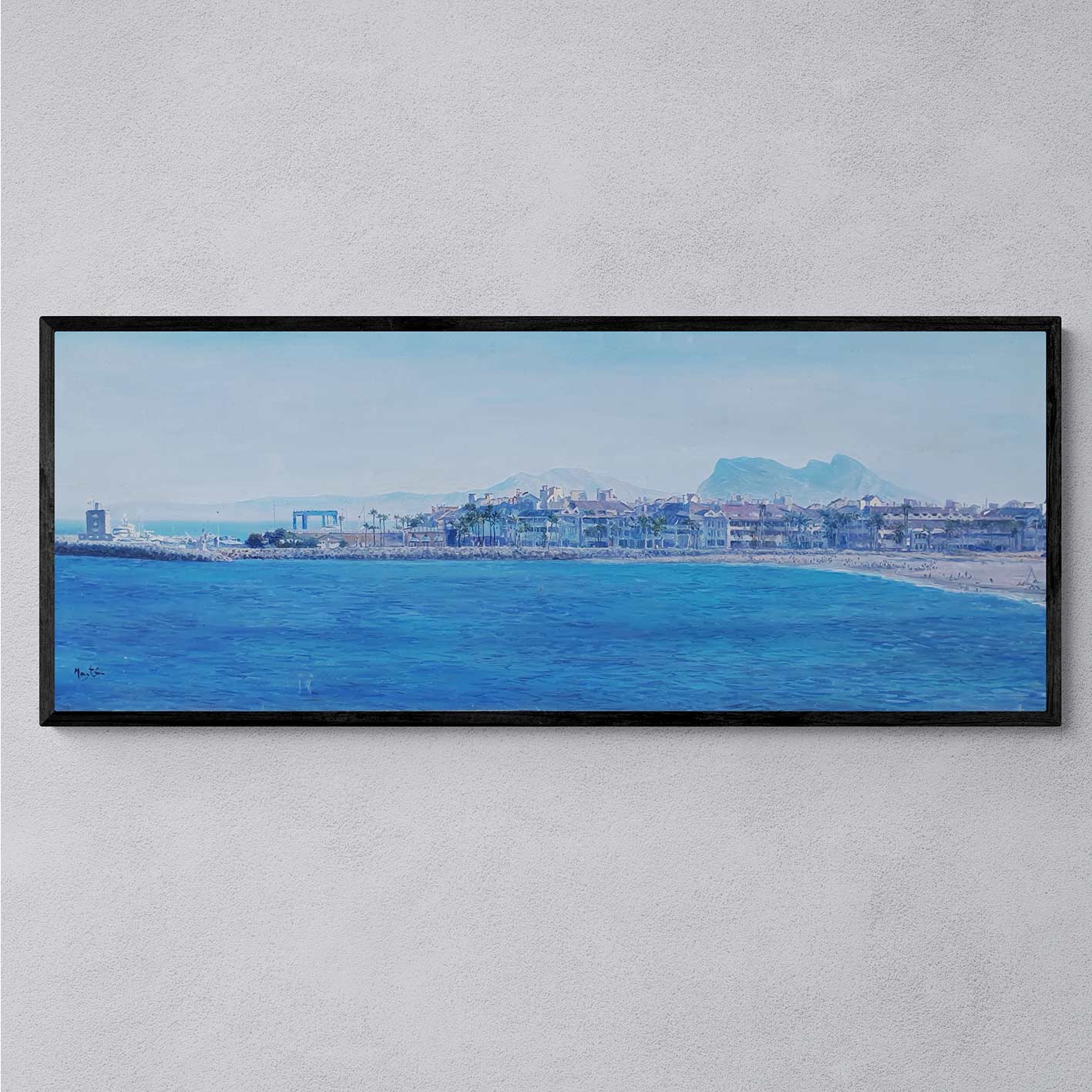 Den Felsen in Sotogrande bemalen